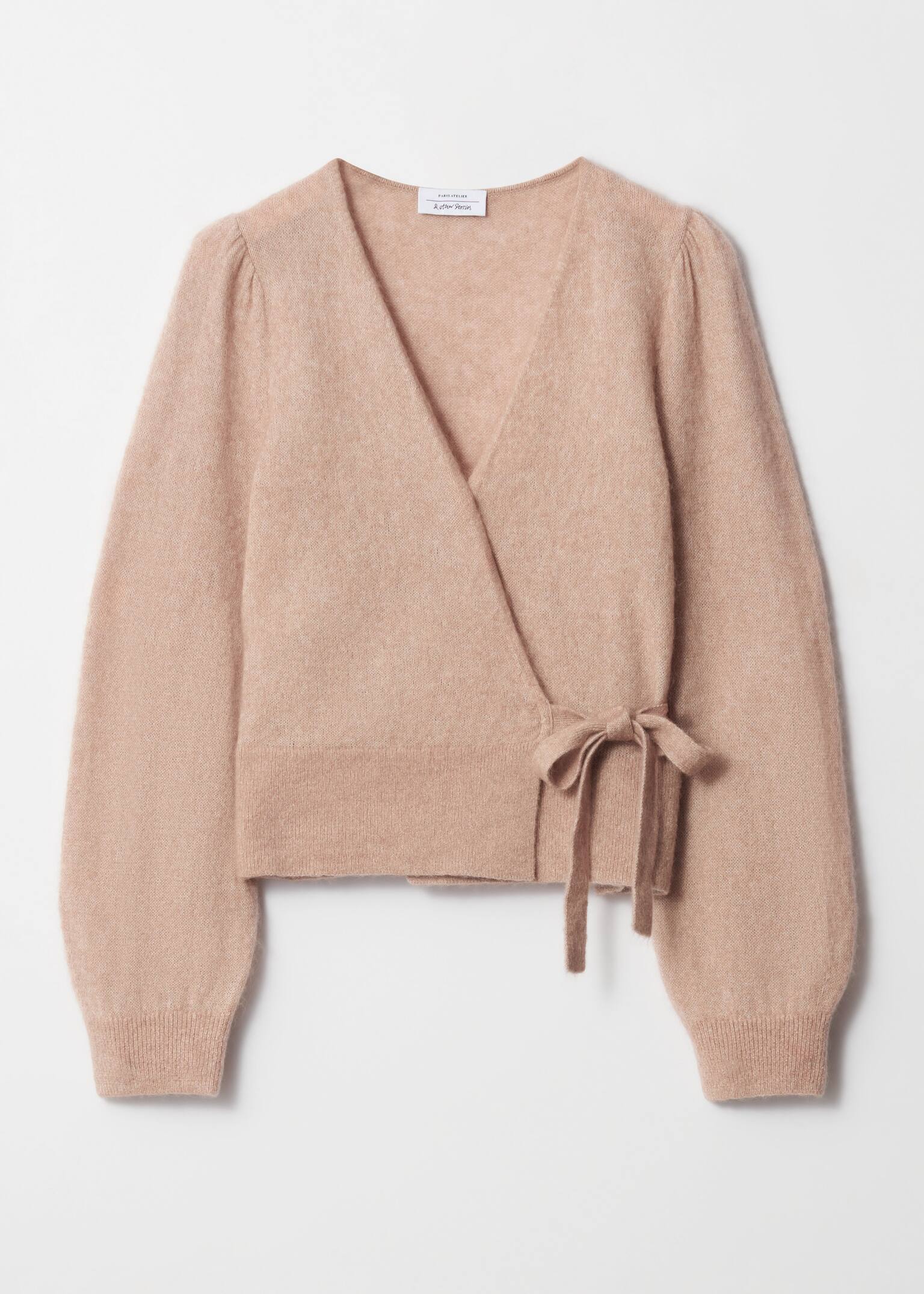 Mohair-Blend Wrap Cardigan - Beige/Cream/Beige/Light Blue/Dusty Pink/Petrol Blue/Black/Plum