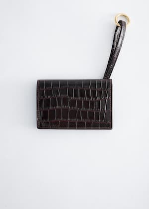 Burgundy/ Faux Croco