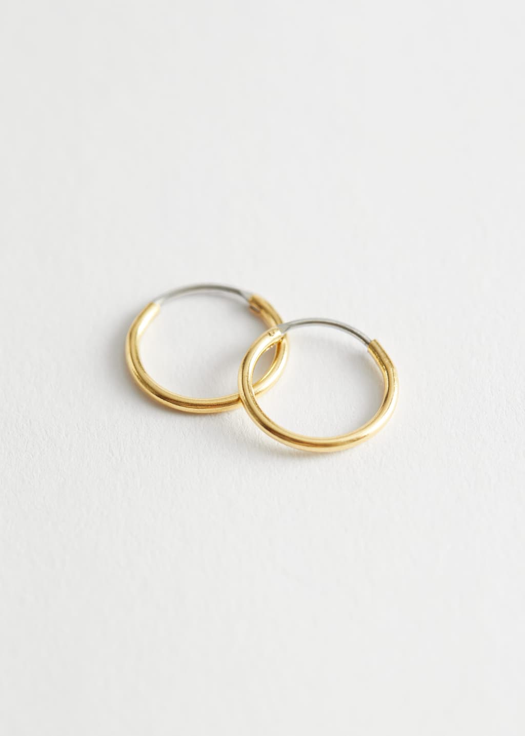 Delicate Mini Hoop Earrings - Gold - Still Life