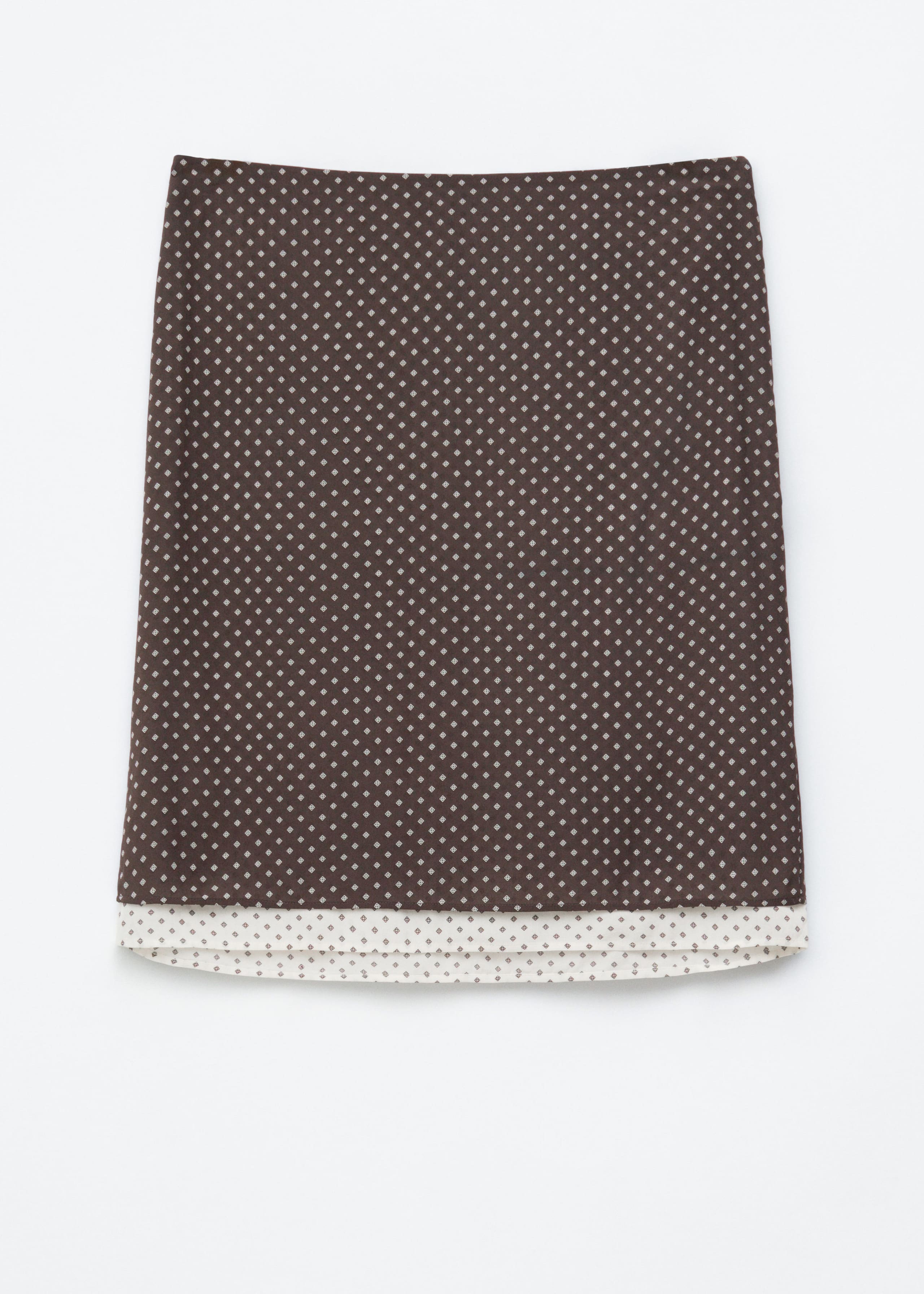 Image of Knee-Length Slip Skirt