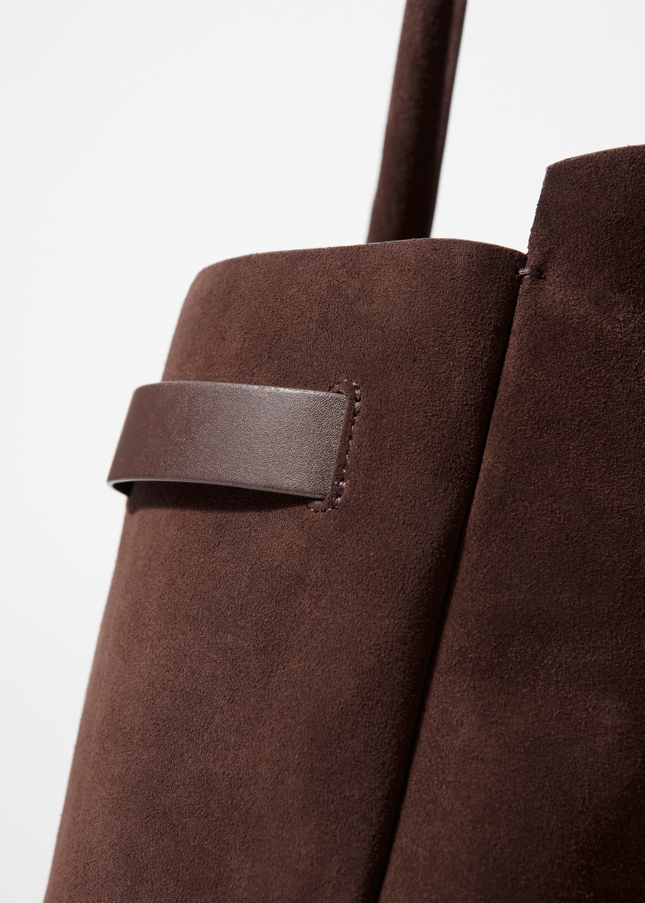 Zobraziť väčší obrázok: Suede Tote Bag - Tmavohnedá - ŽENY | H&M SK 5