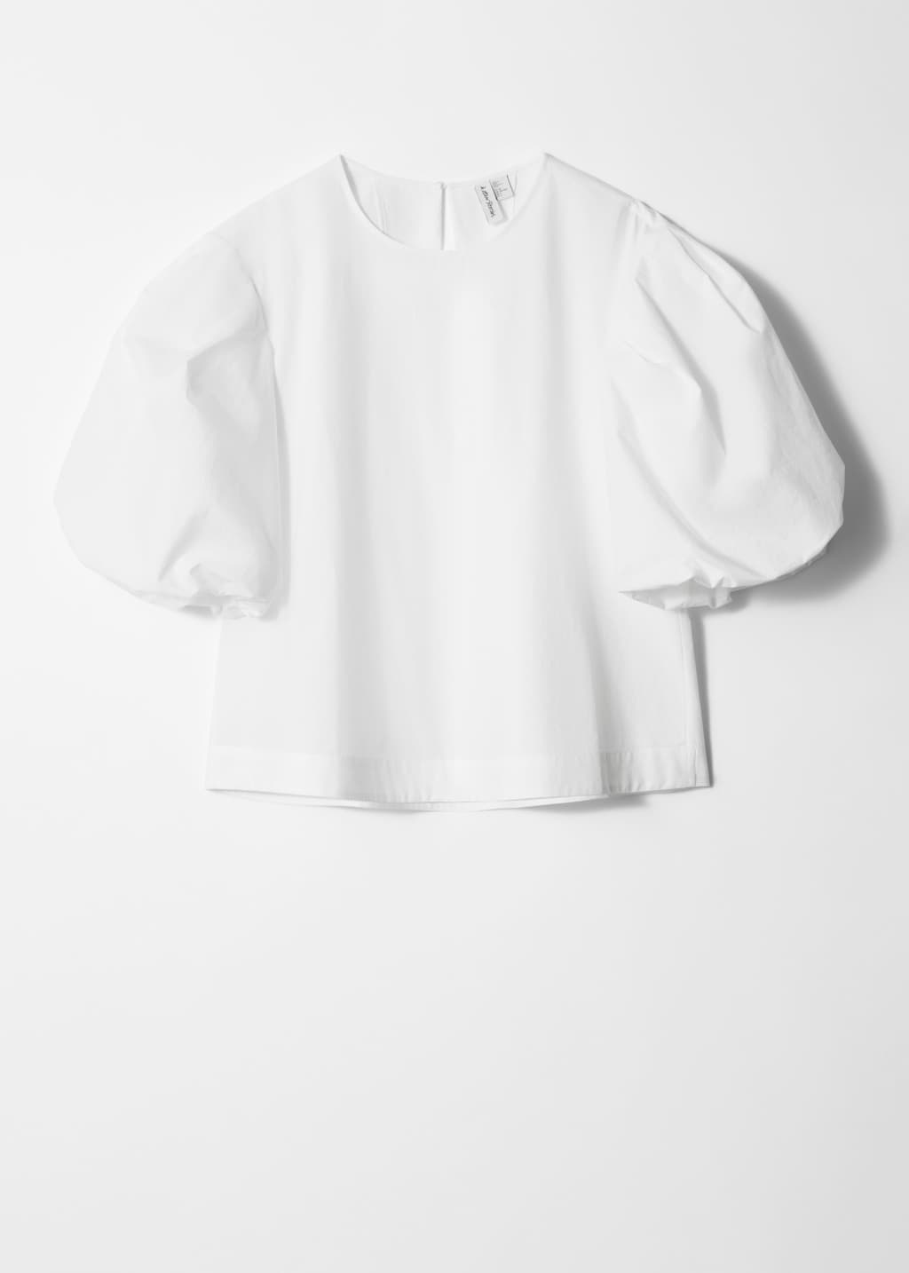 Image of Voluminous Puff-Sleeve Blouse