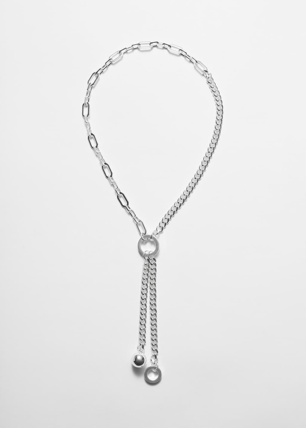 Collier chaîne à maillons asymétriques