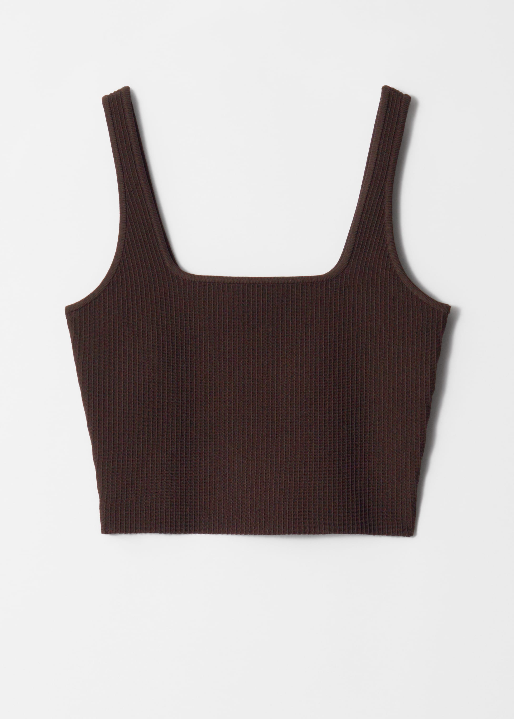 Agrandir l'image: Haut court - Marron foncé - FEMME | H&M BE 5