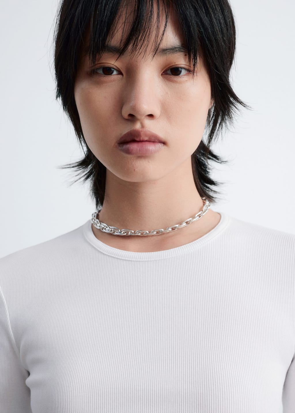 Image of Ribbed Long-Sleeve Top