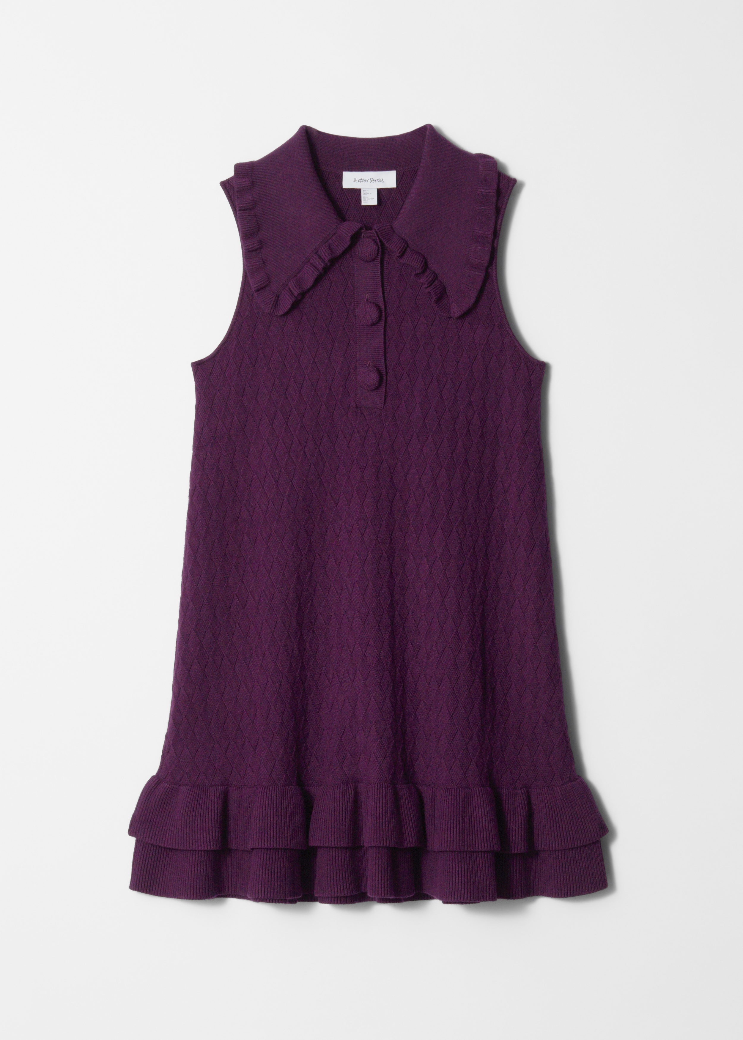 Knitted Frill Mini Dress