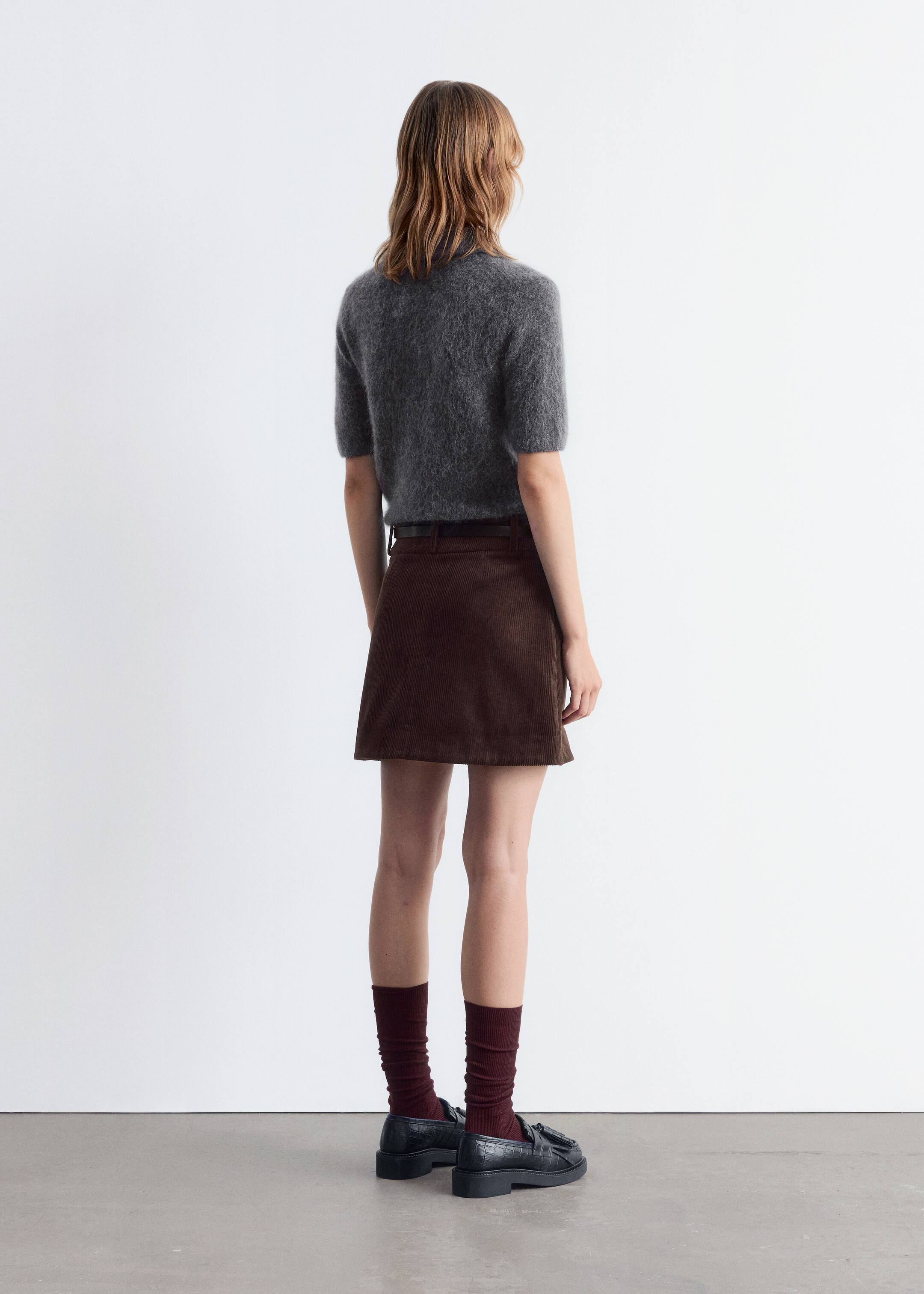 Größeres Bild ansehen: Polo-T-Shirt mit gebürsteter Textur - Dunkelgrau - Ladies | H&M DE 5