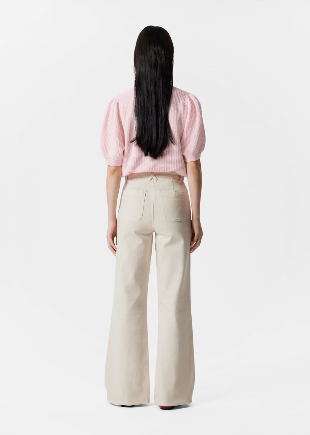 Image of High-Waist Flared Jeans