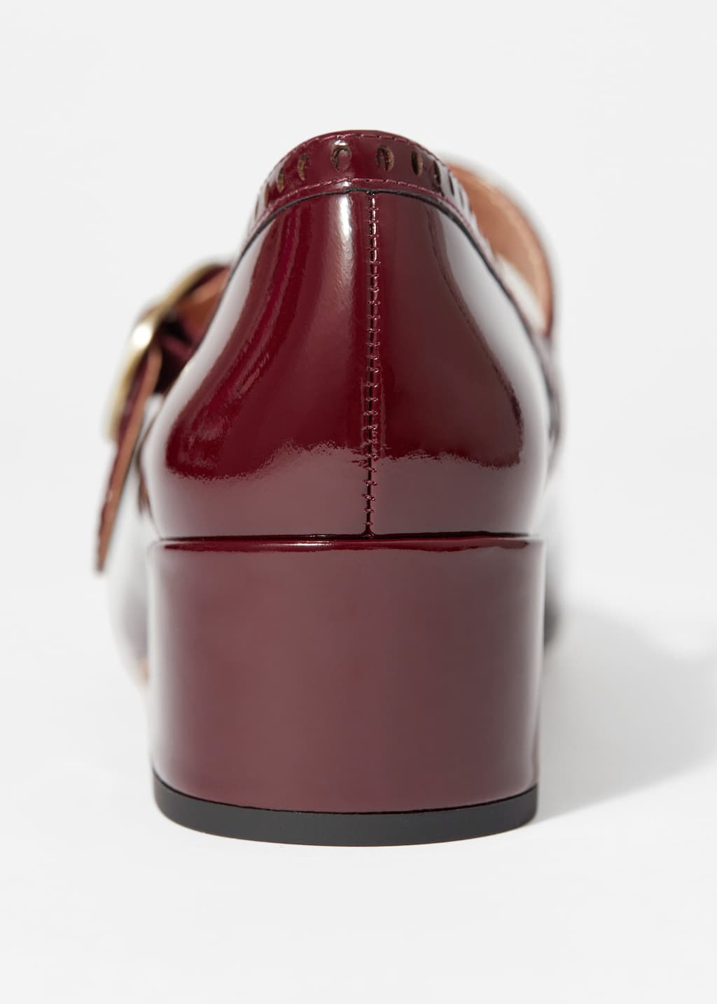 Image of Escarpins style babies en cuir