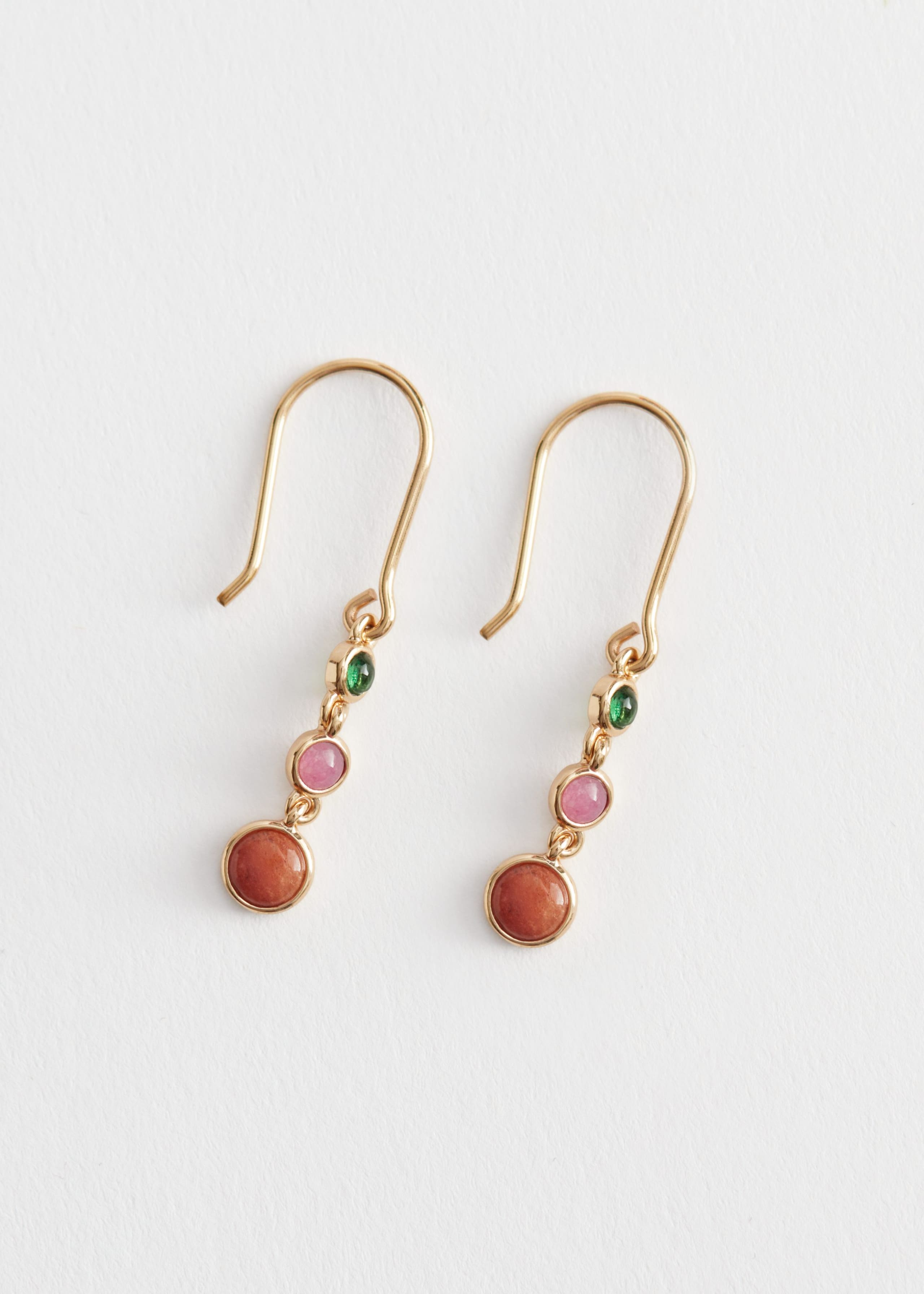 GemstoneSleeperEarrings - Gold-Coloured - Natura morta