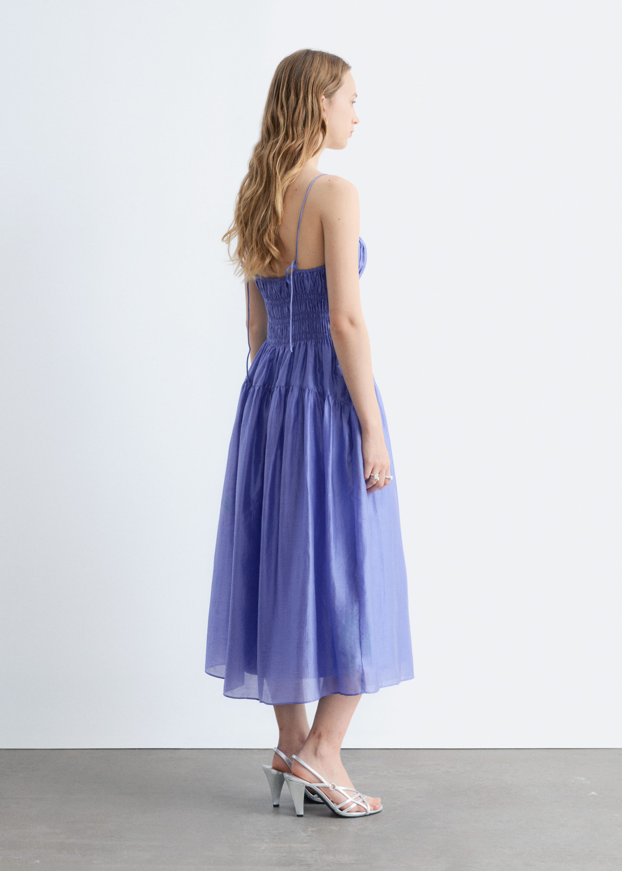 Image of Ruched Midi Dress