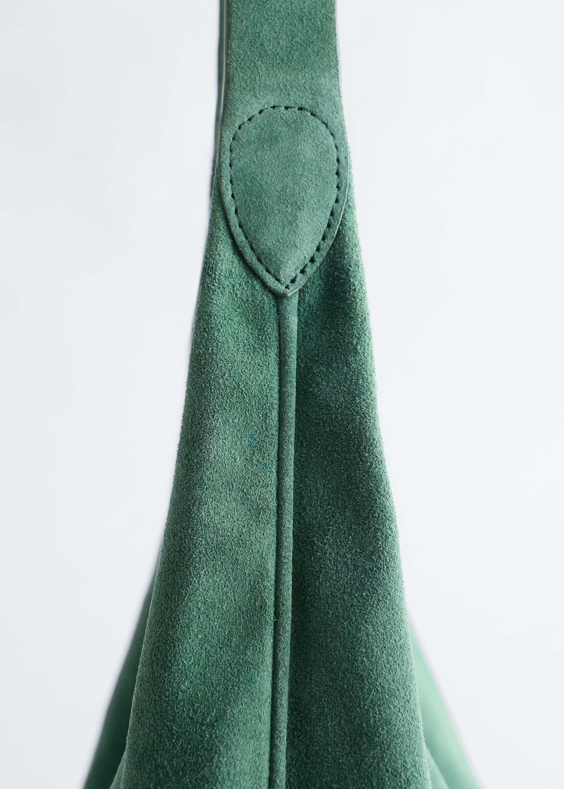 View larger image: Large Suede Tote Bag - Emerald Green - Ladies | H&M GB 5