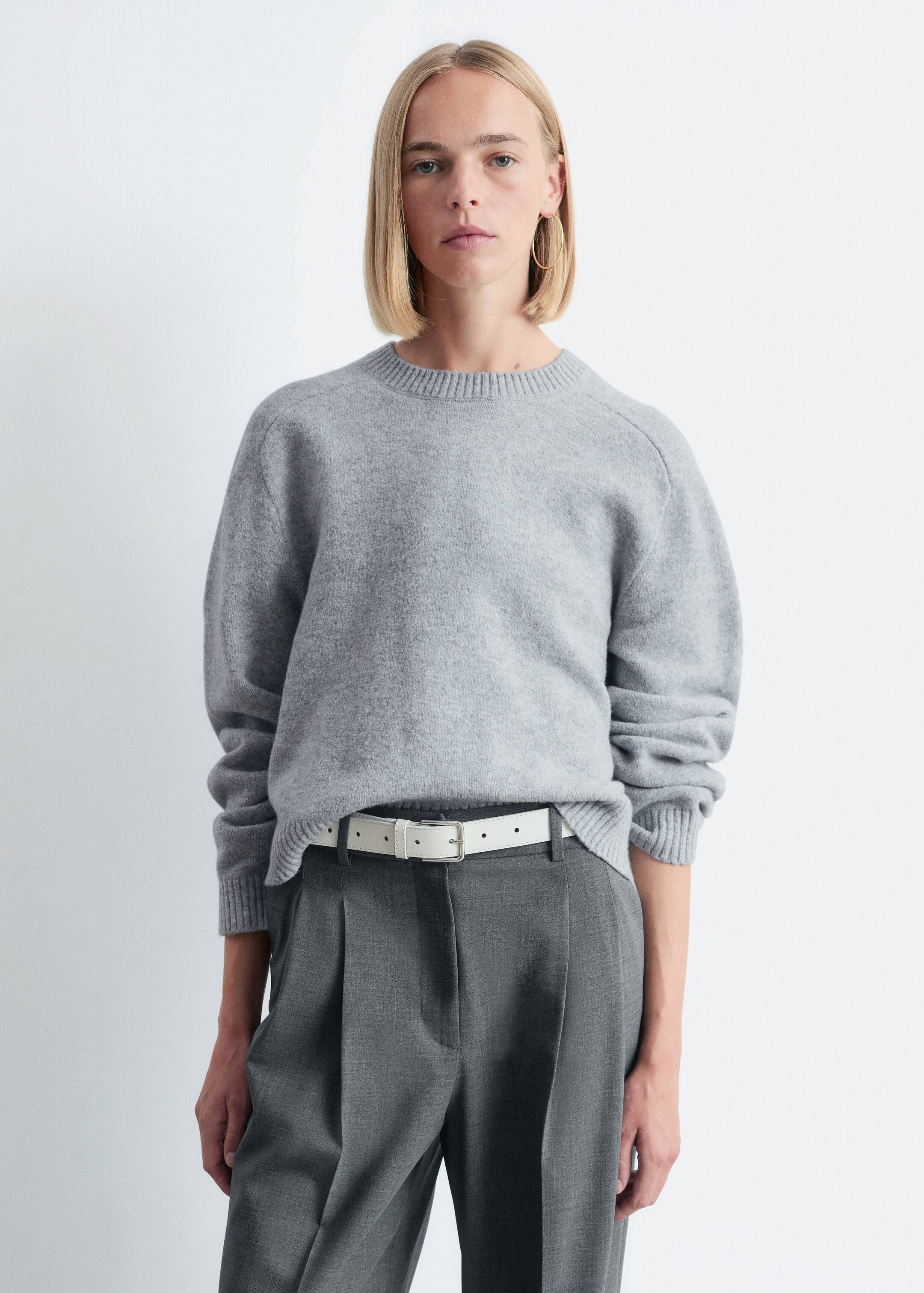 Ver imagem maior: Camisola de malha - Cinzento claro - SENHORA | H&M PT 1