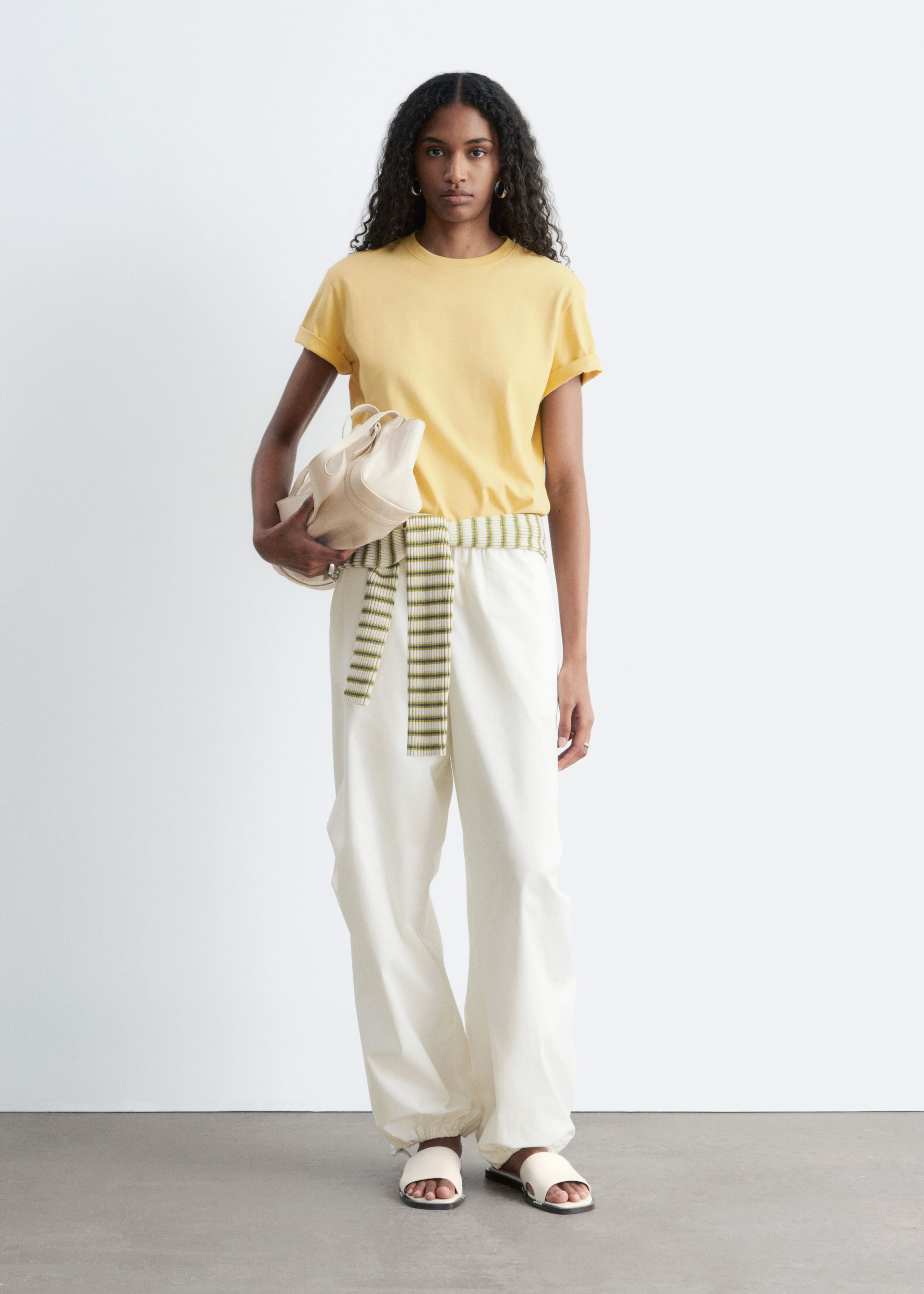 Image of T-shirt girocollo in cotone