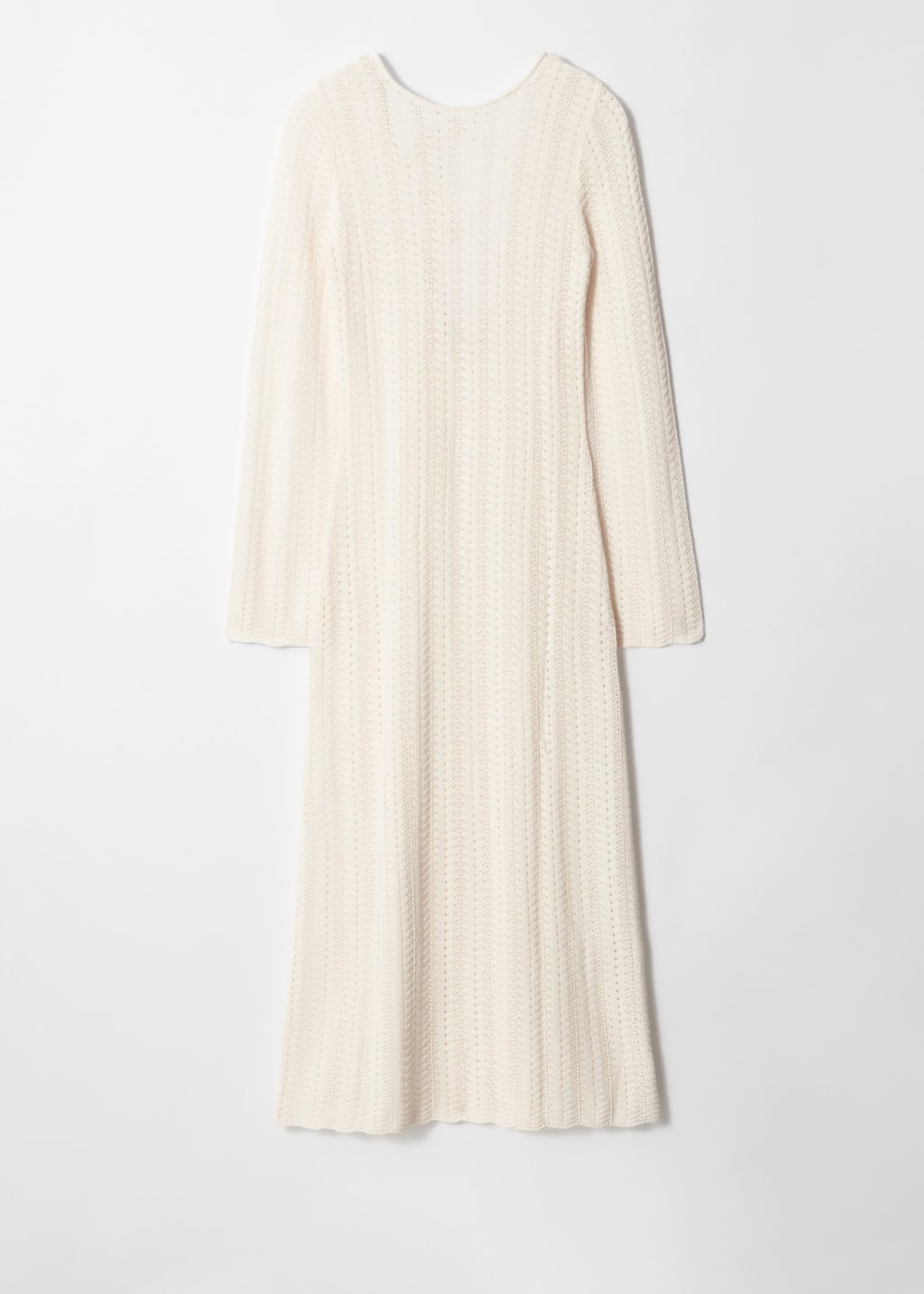 Image of Robe midi en maille pointelle