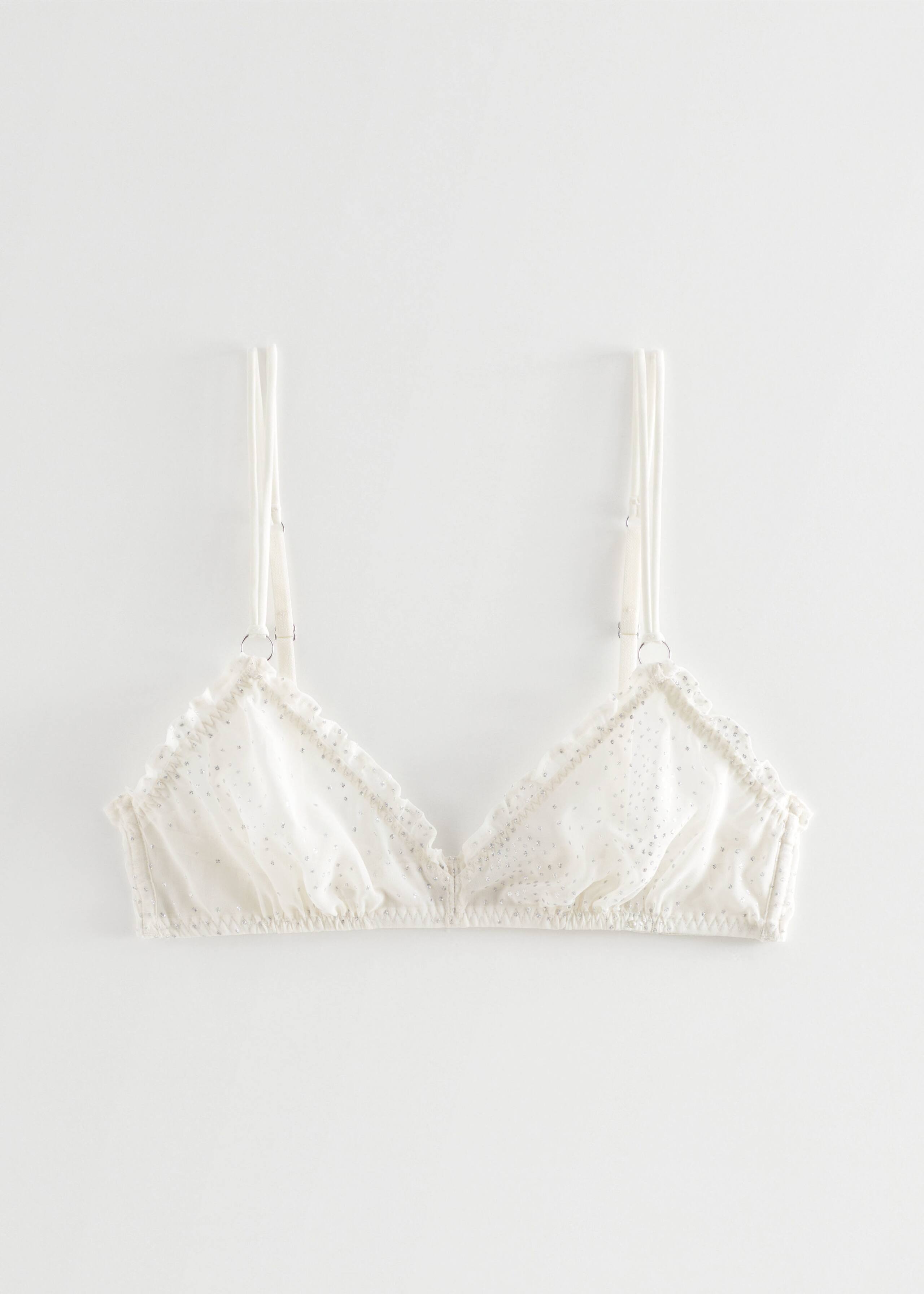 Sparkly Frilled Soft Bra