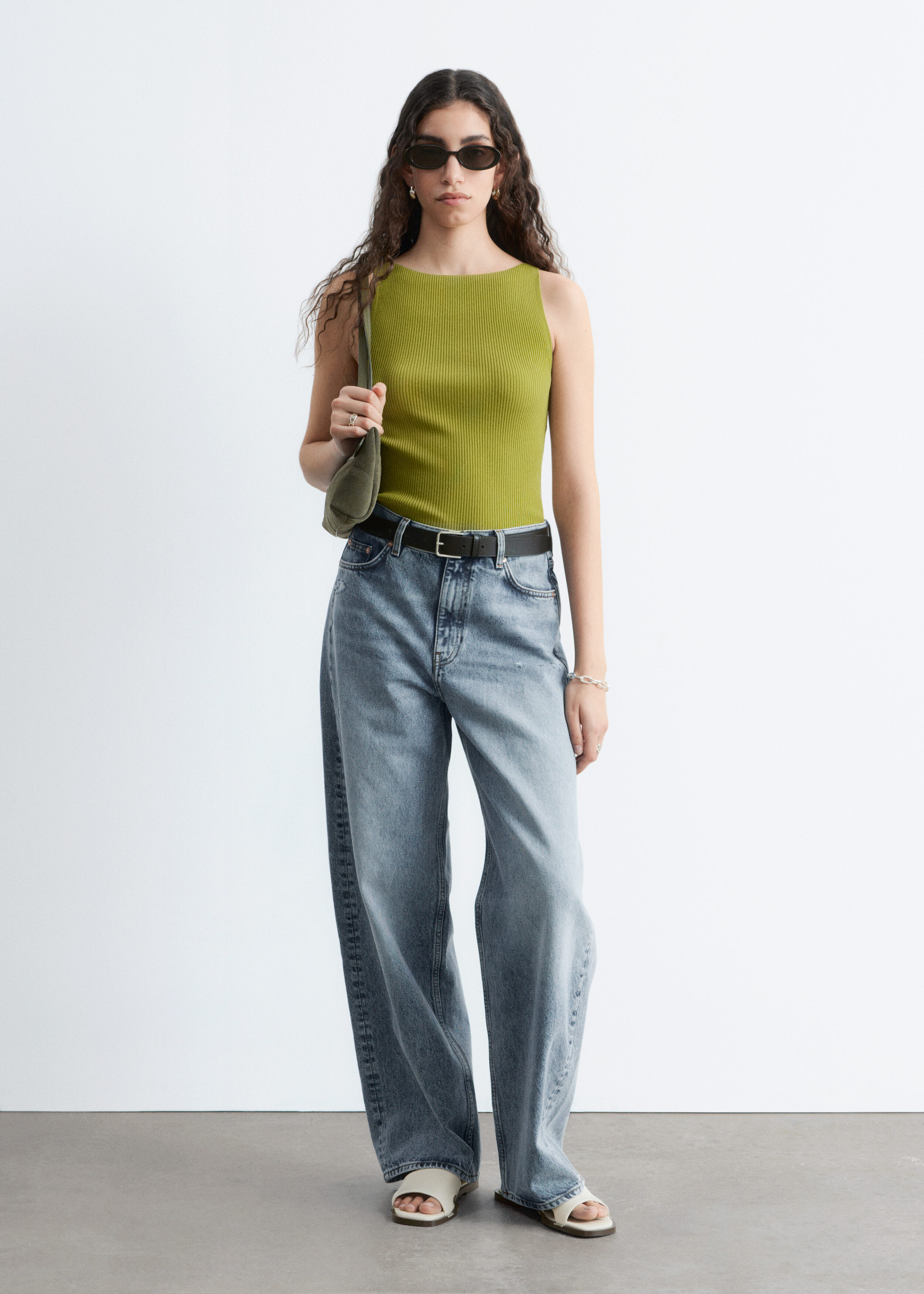Mohair-Blend Balloon-Sleeve Jumper - Dark Grey Melange - & Other