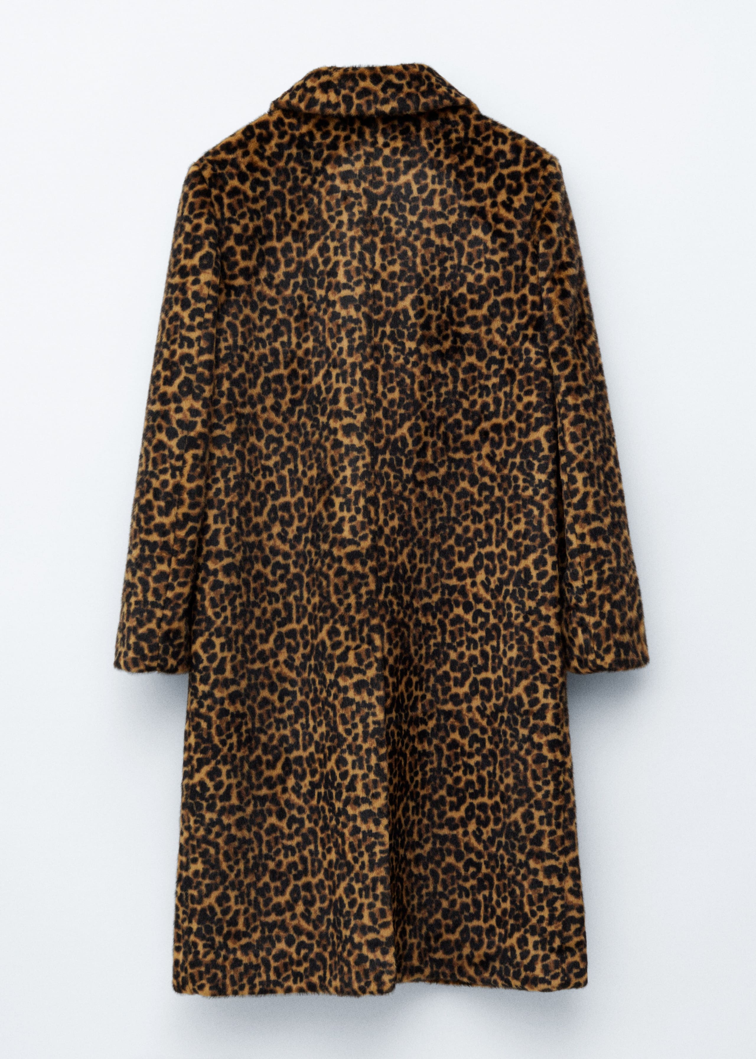 Image of Faux Fur Leopard Coat