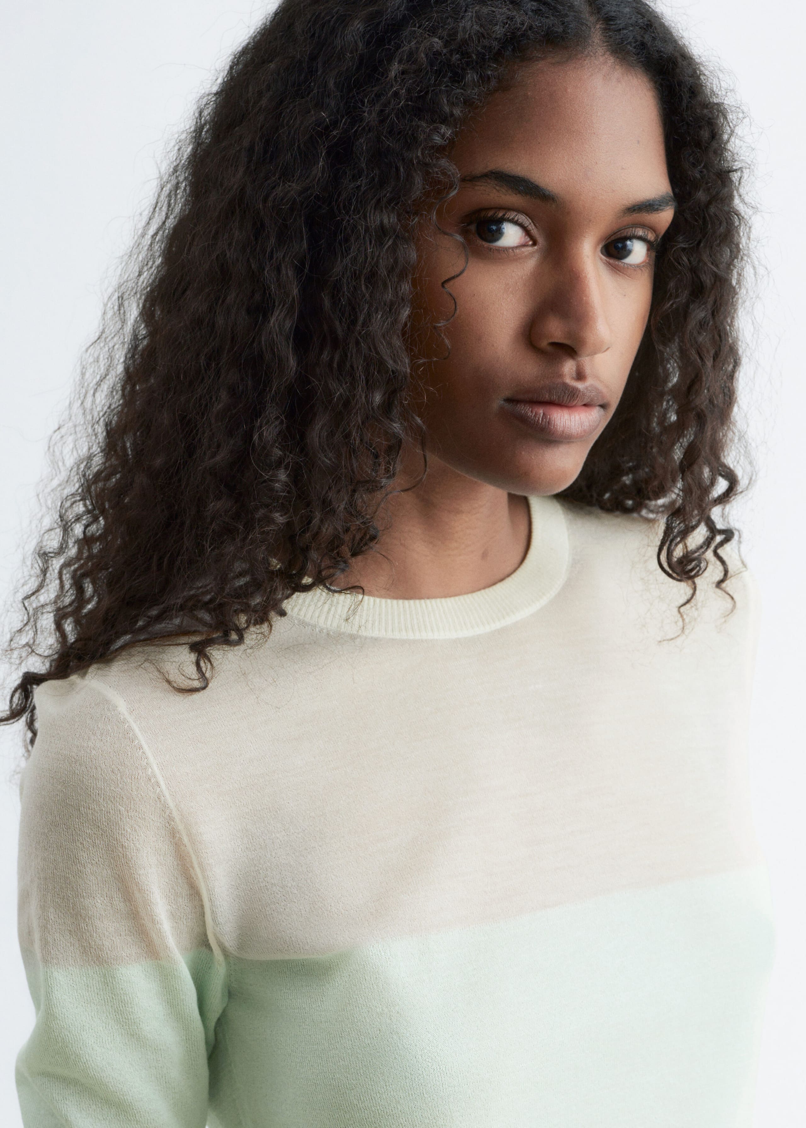 Image of T-shirt en mailles fines