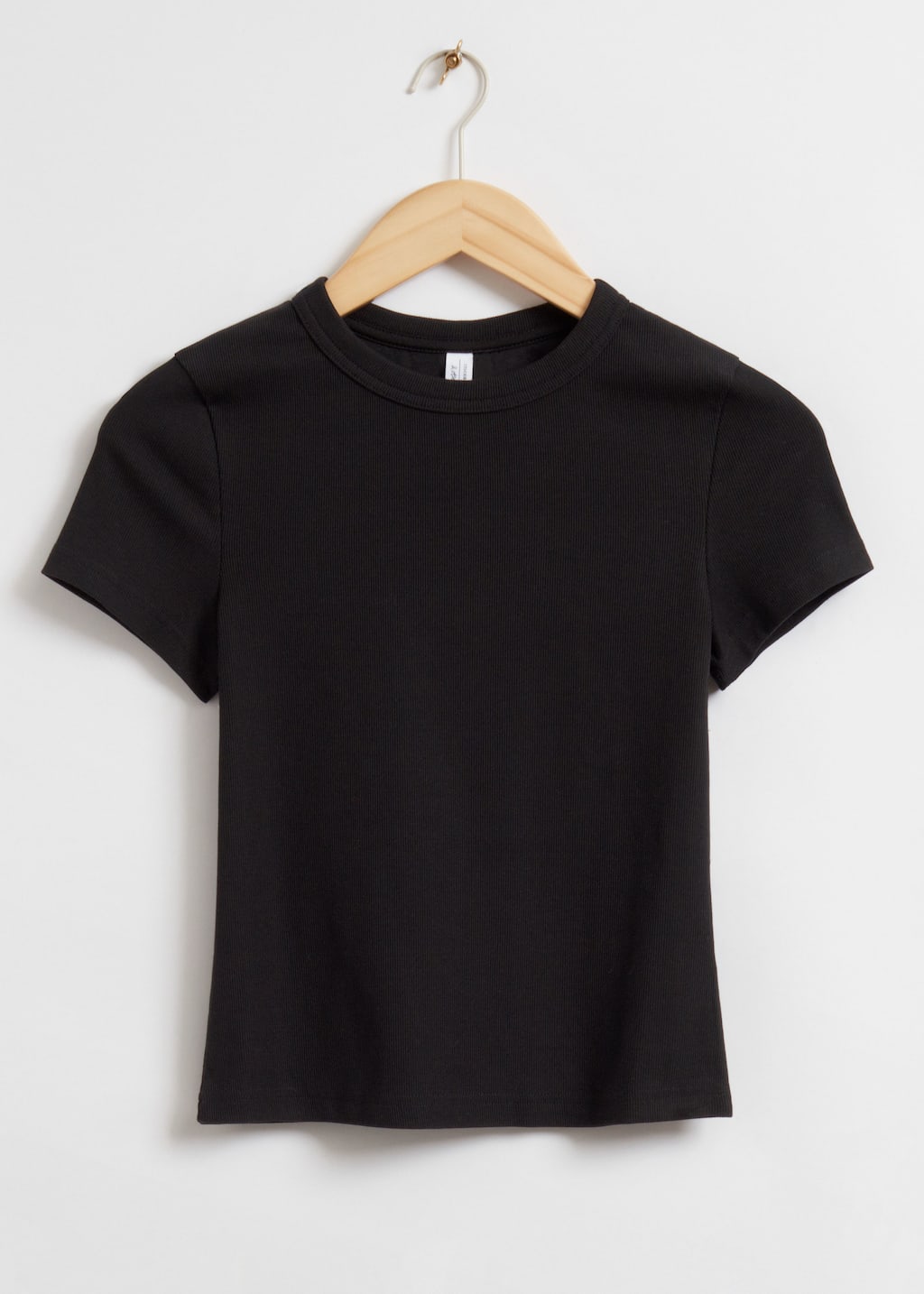 Ribbed Cropped T-Shirt