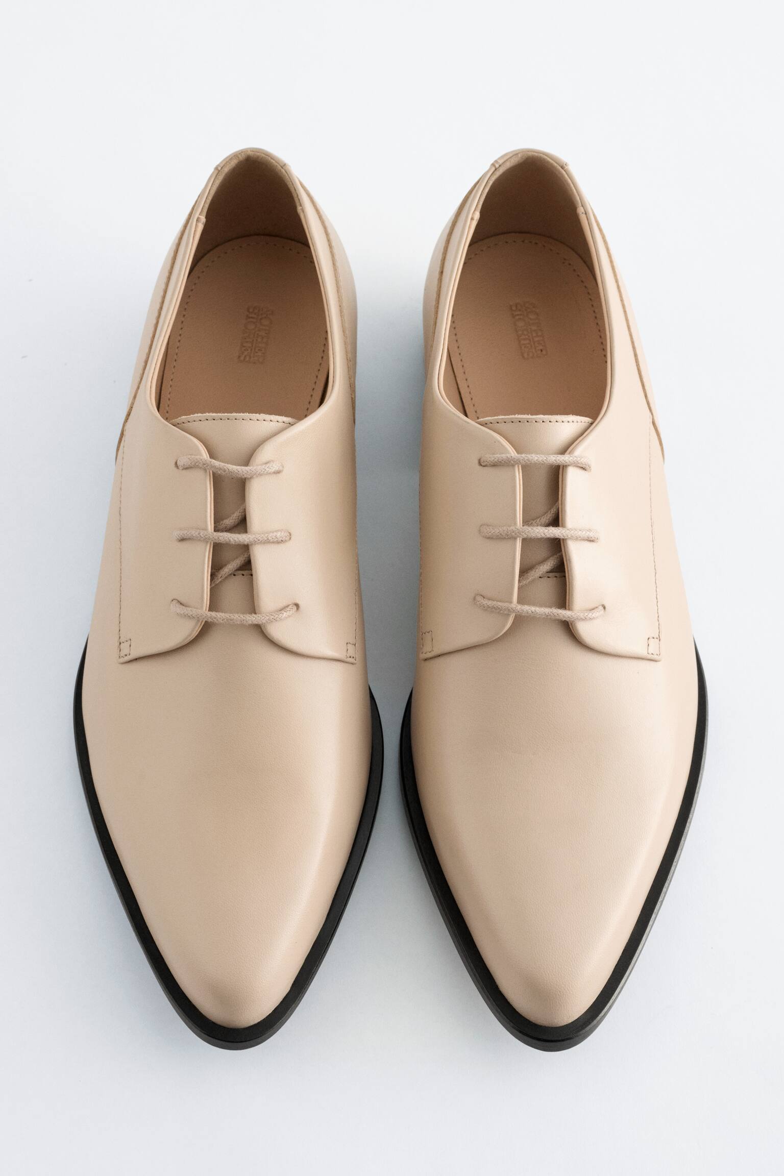 Chaussures derbies en cuir - Cream/Noir - 5