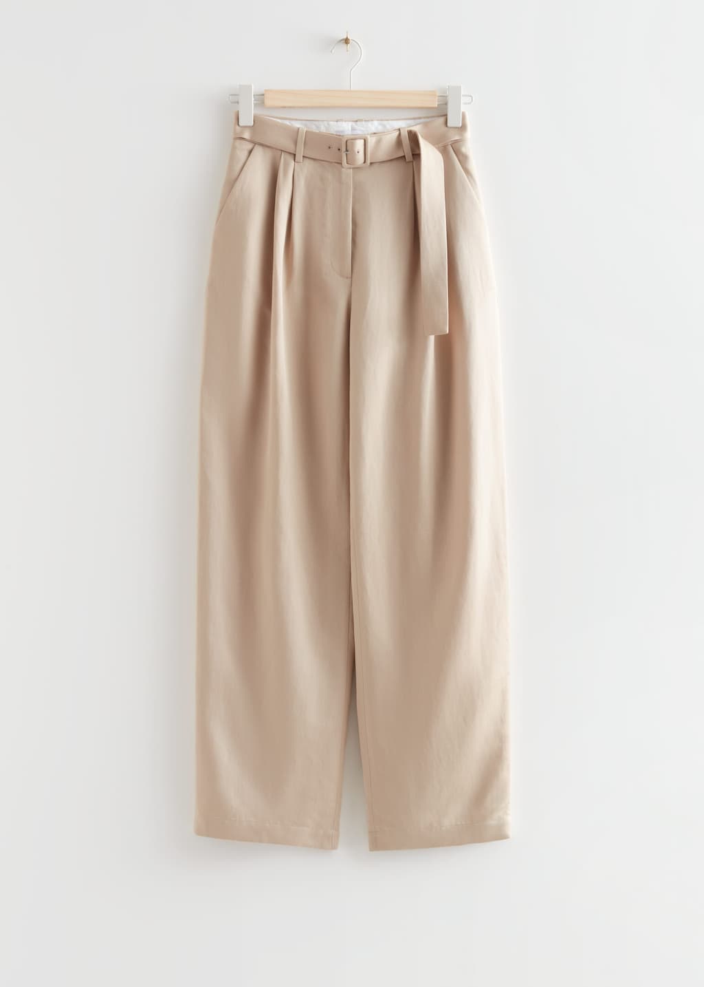 RelaxedBeltedTrousers - Beige - Natura morta