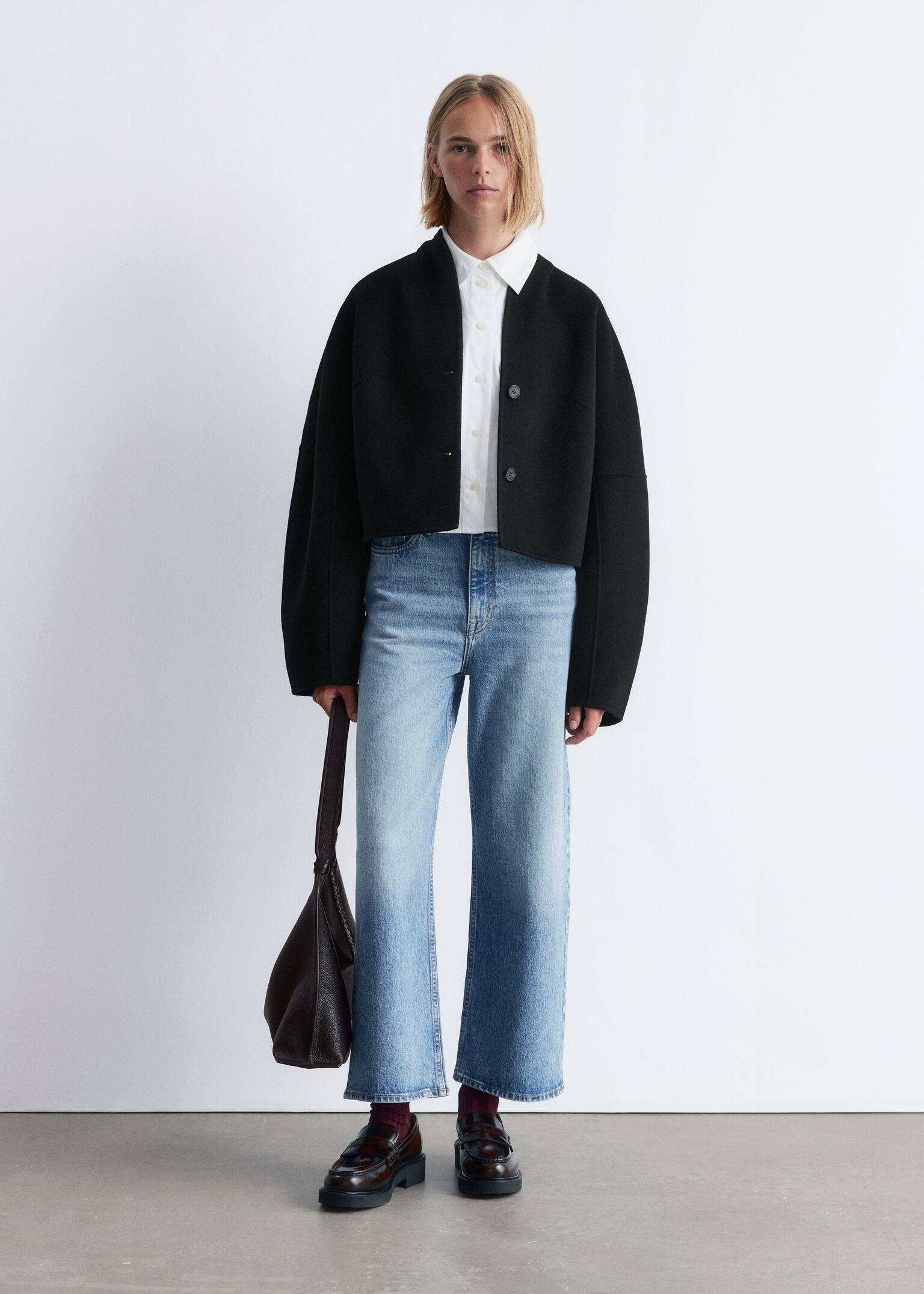 Wool Doublé Jacket - Black - 7