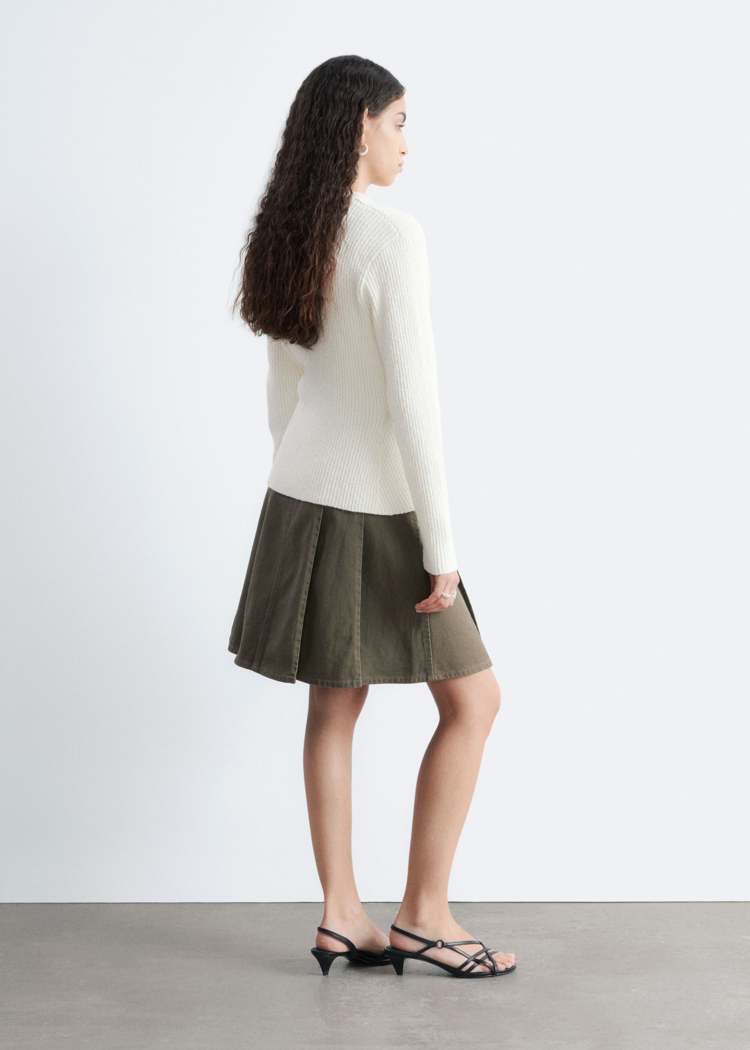 Image of Ribbed Cotton Cardigan