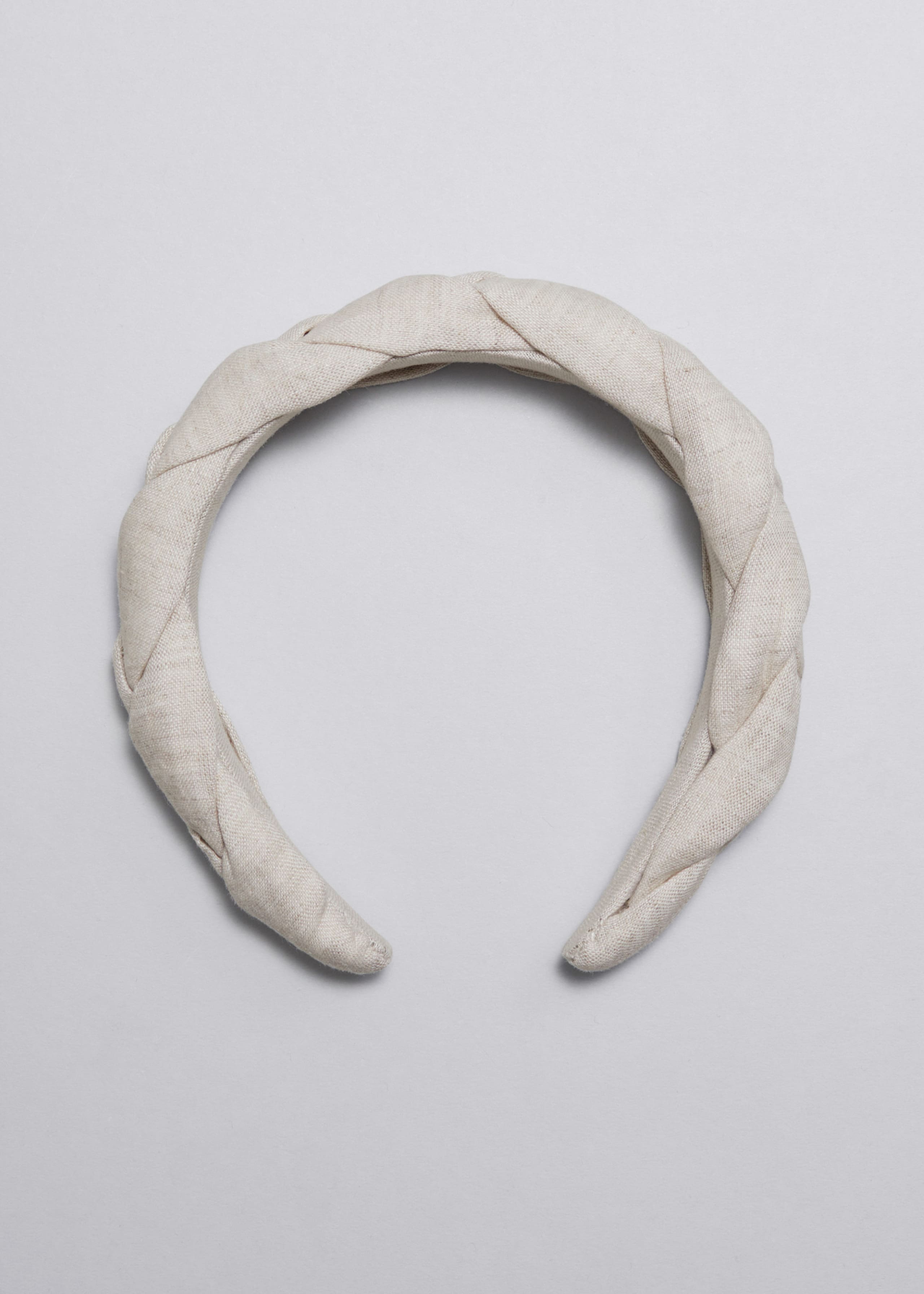 Linen Alice Band - Beige - Still Life