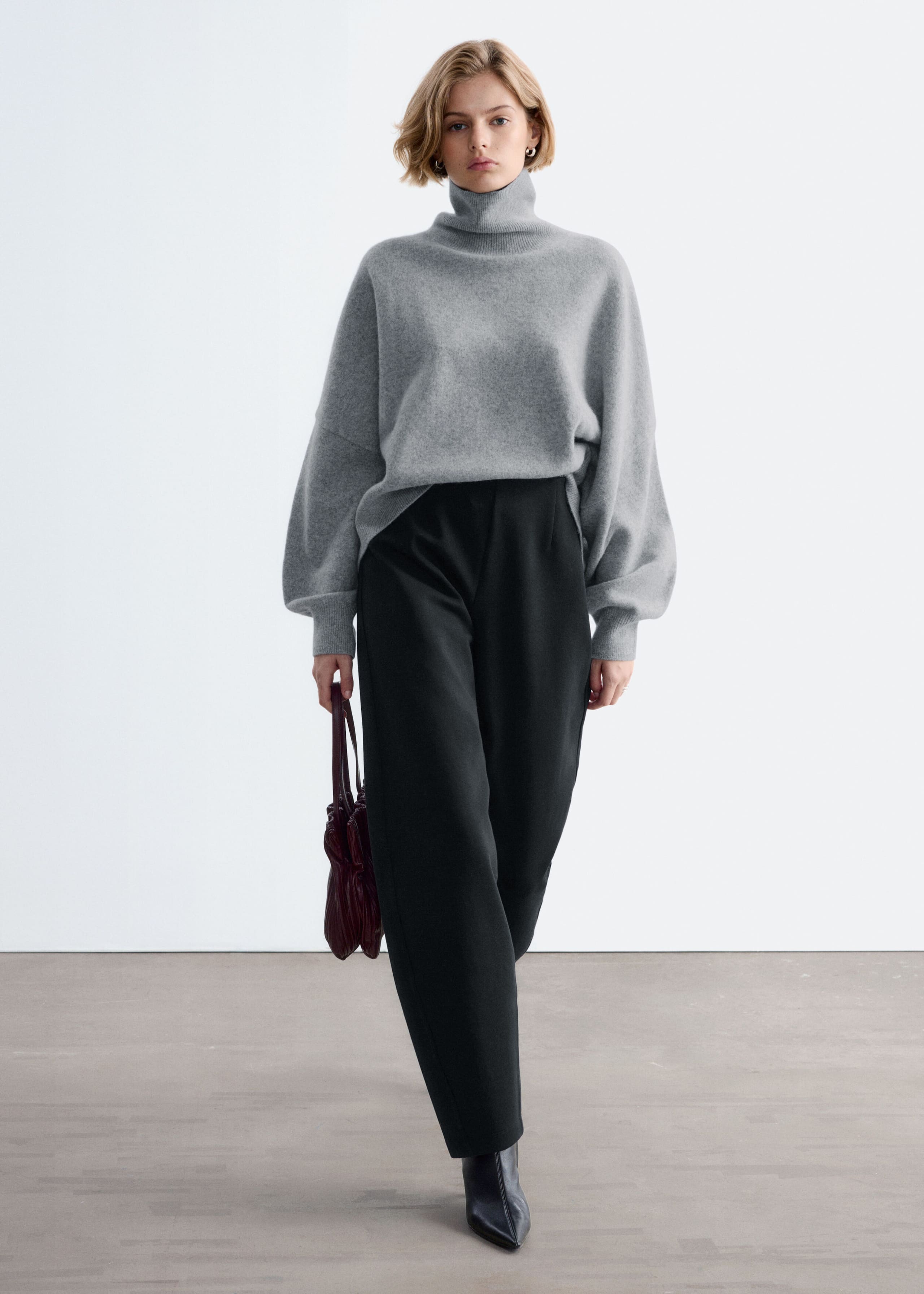 Scuba Jersey Trousers - Black - Lookbook