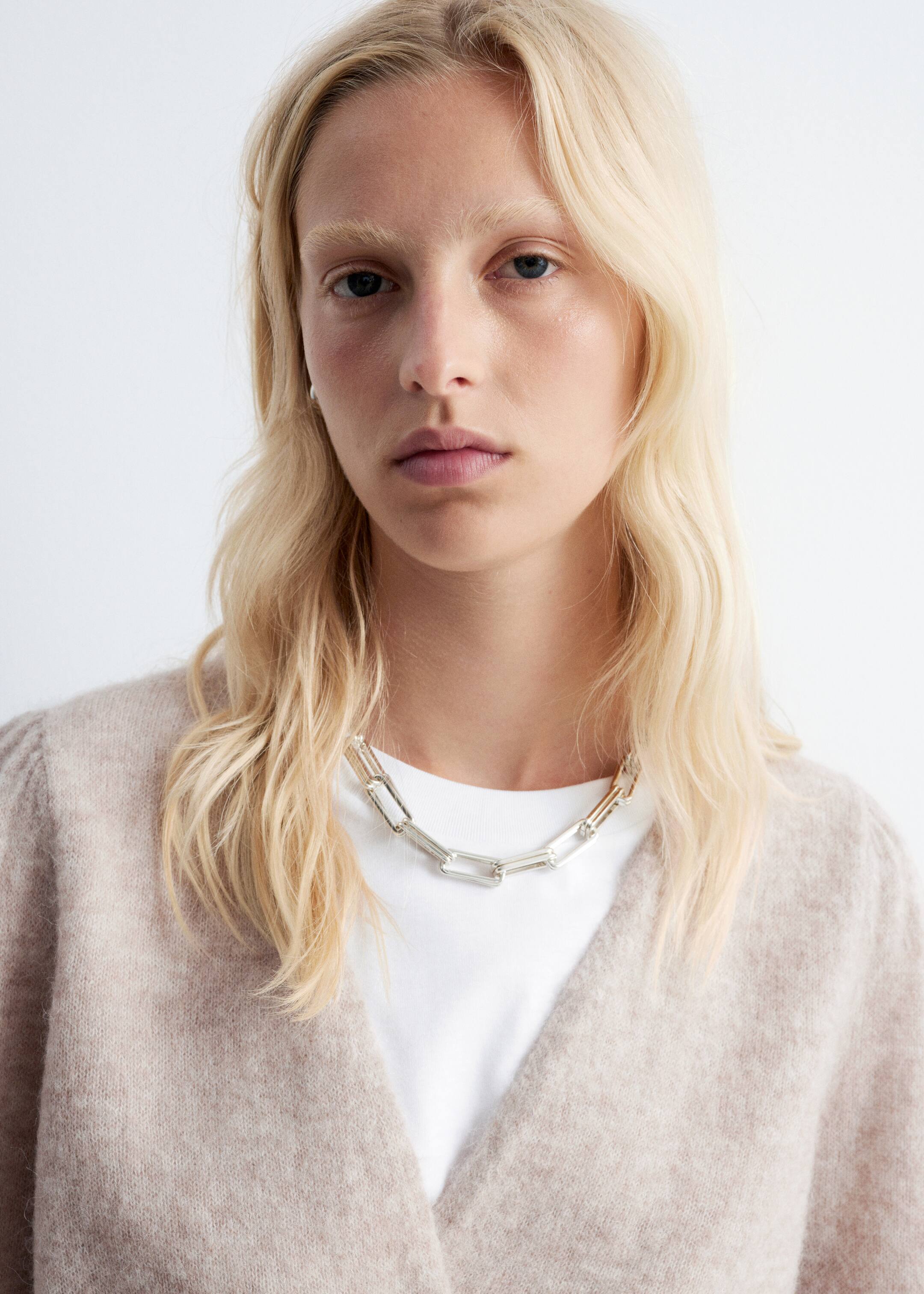 Vis større bilde: Omslagscardigan i mohair-blanding - Beige - DAME | H&M NO 2