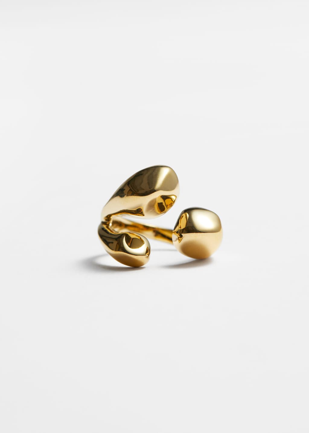 Anillo abierto escultórico