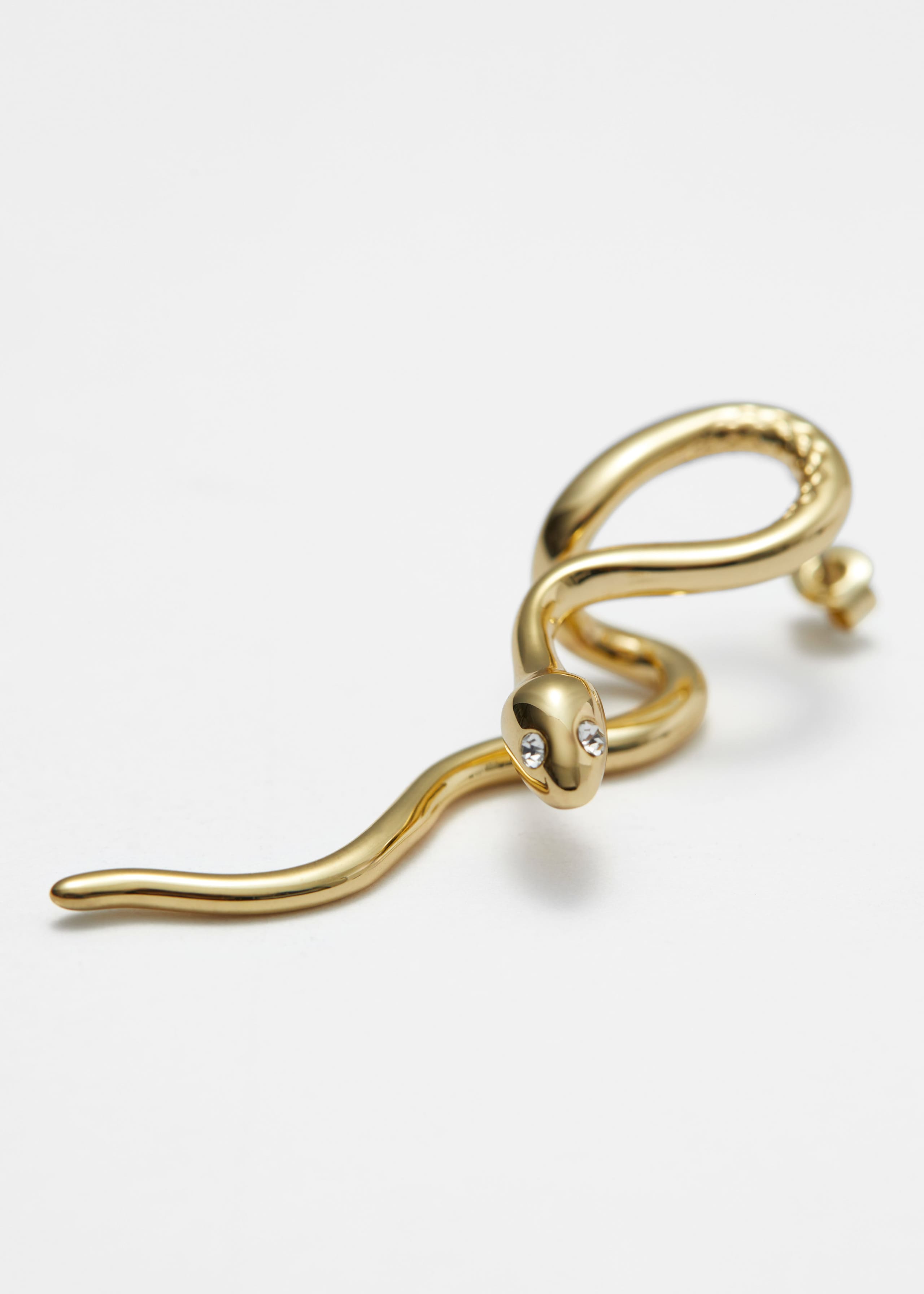 Snake Pendant Earrings - Gold - Still Life