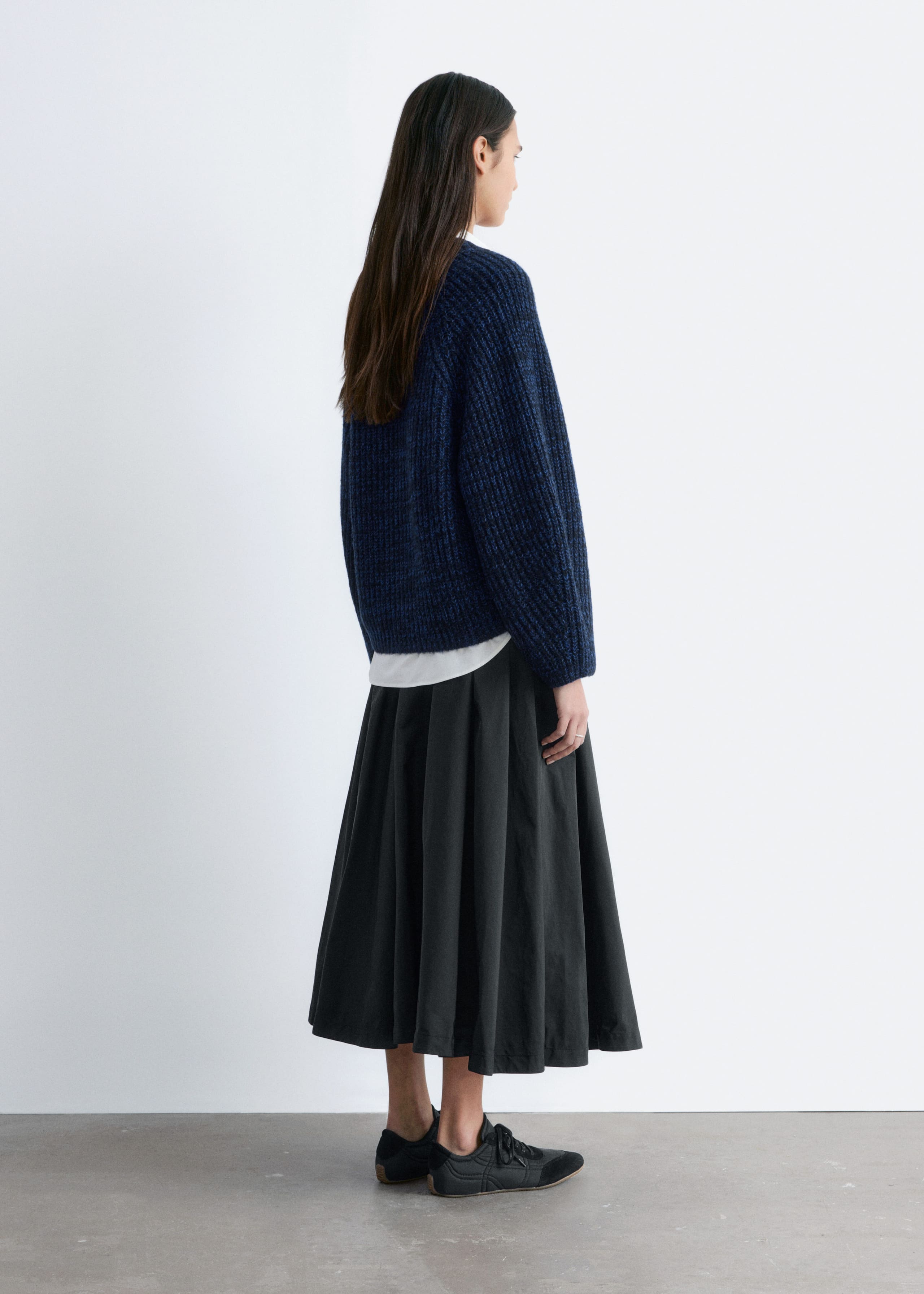 Image of Chunky Rib-Knit Cardigan