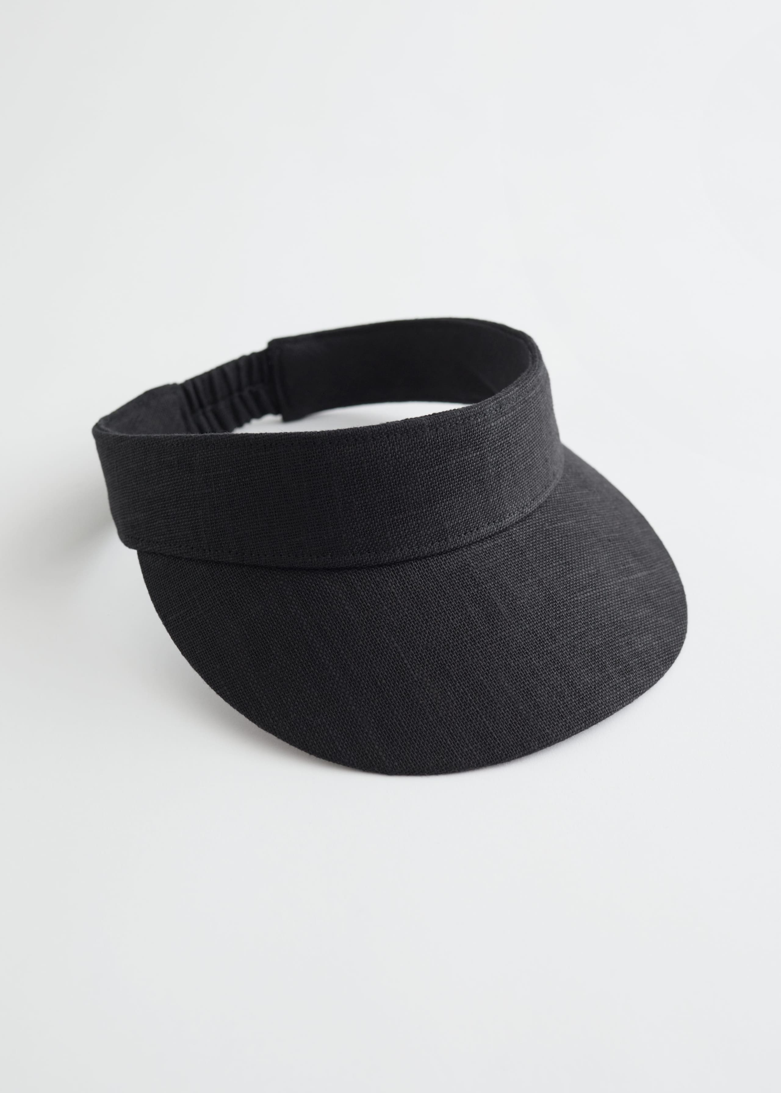Linen Sun Visor - Black - Stillleben