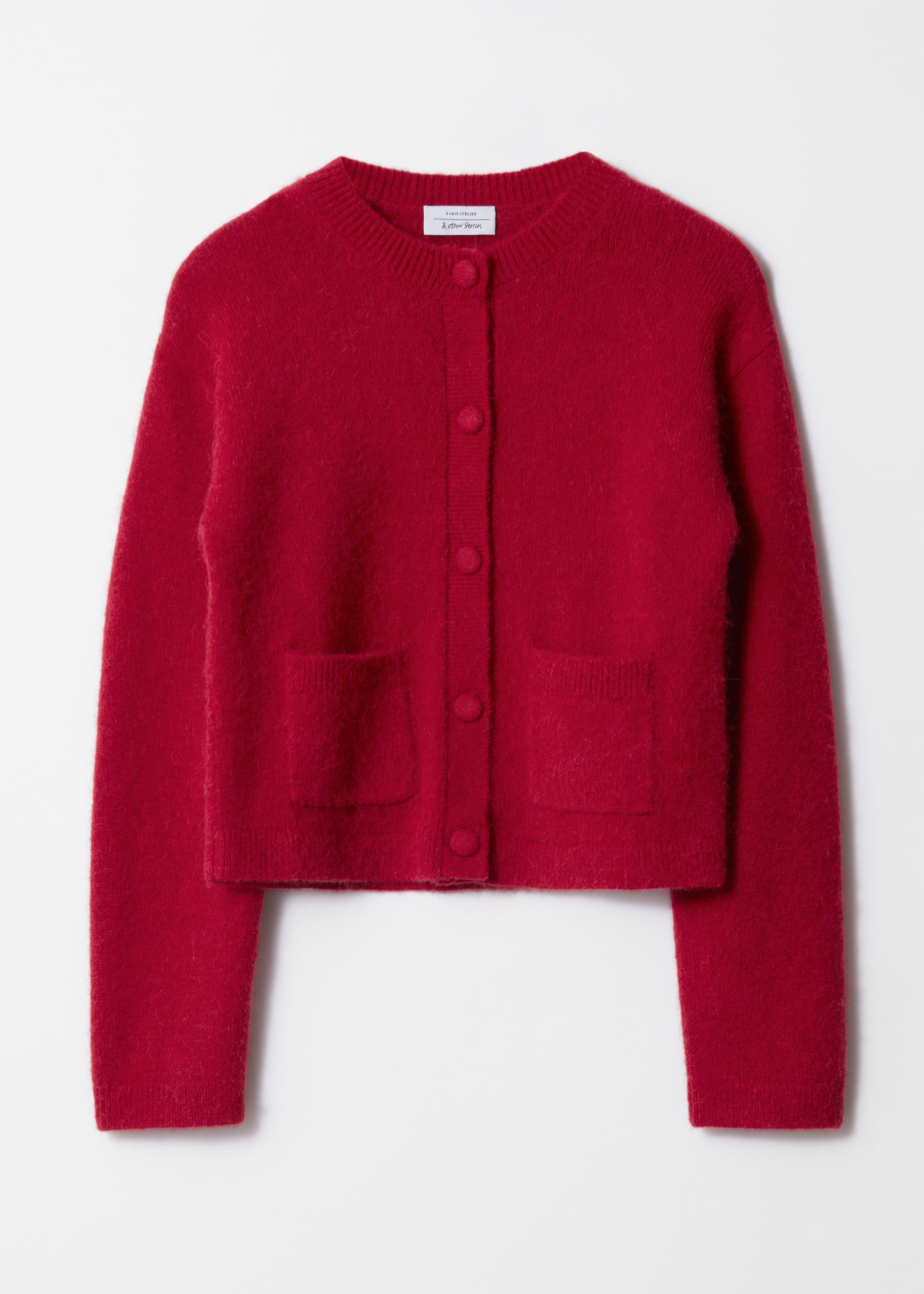 Grösseres Bild ansehen: Kastenförmige Strickjacke mit Rundhalsausschnitt - Rot - DAMEN | H&M CH 1