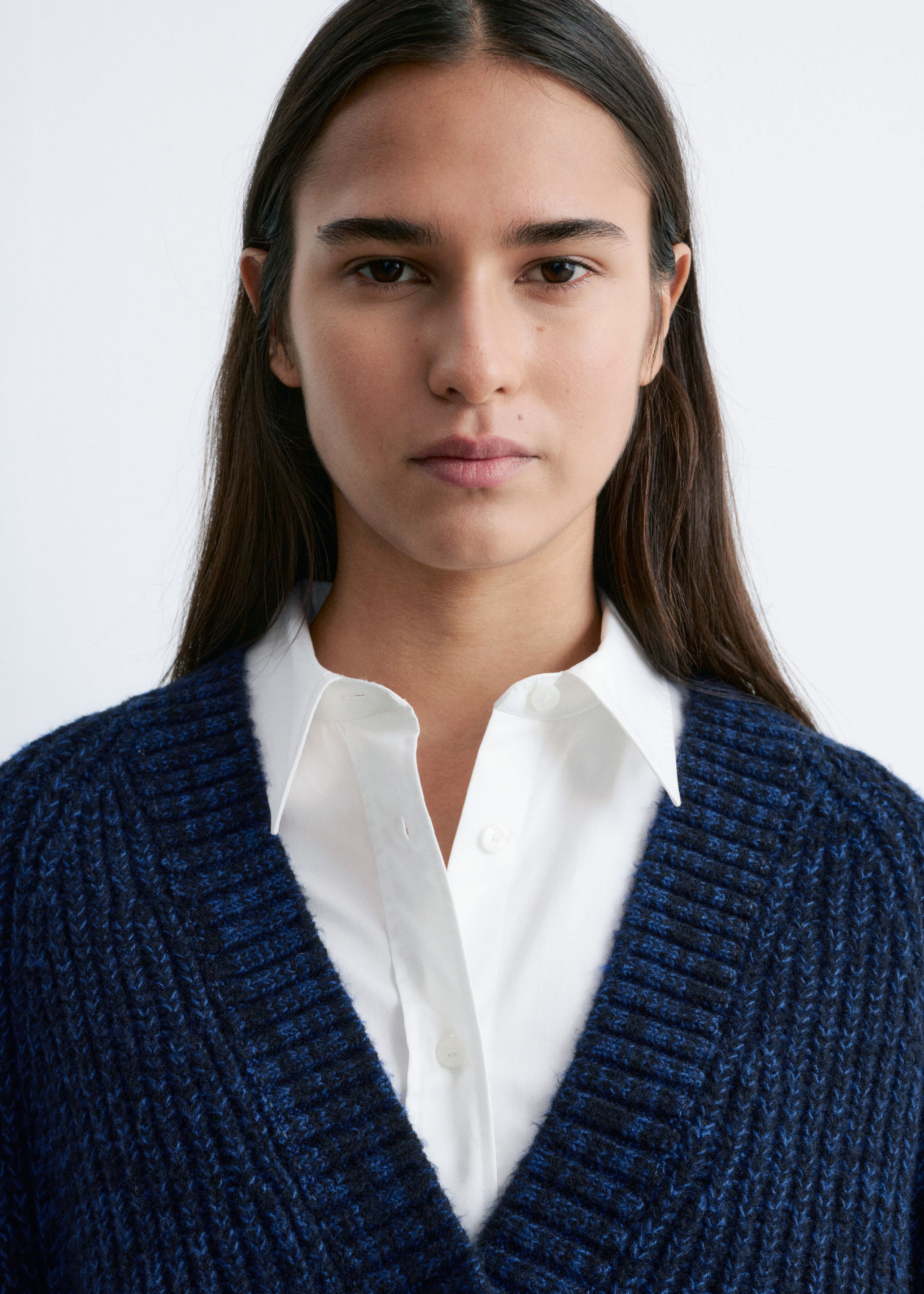 Image of Chunky Rib-Knit Cardigan