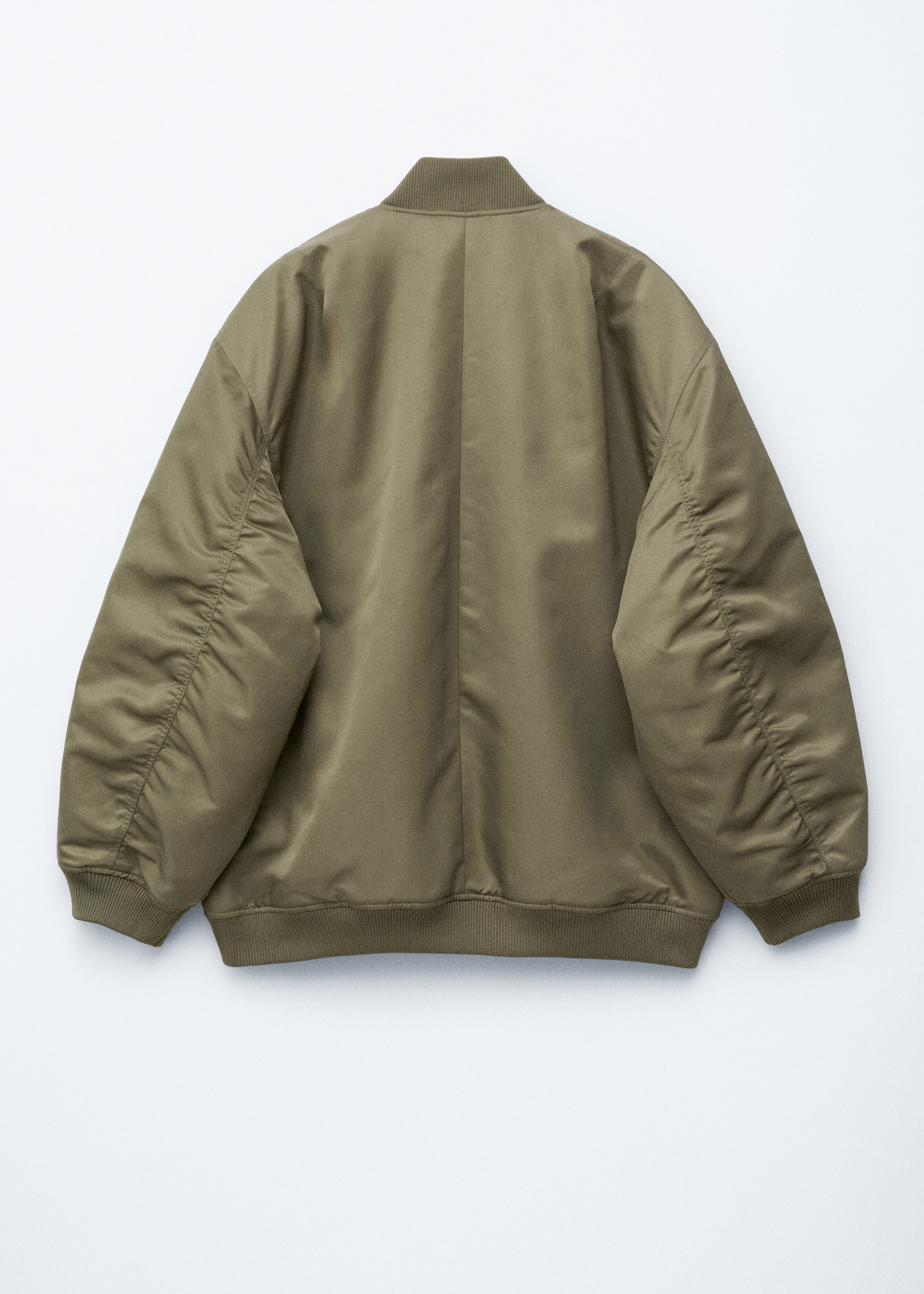 Długa kurtka bomber – Zielony khaki – Jackets – & Other Stories PL