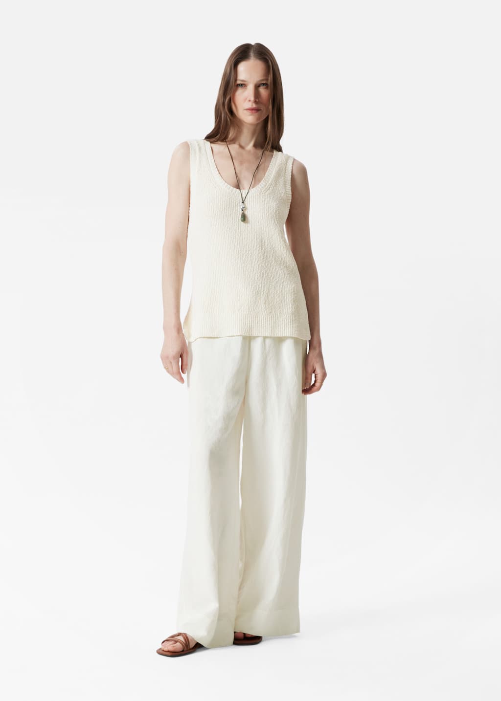 Image of Relaxed Drawstring Trousers
