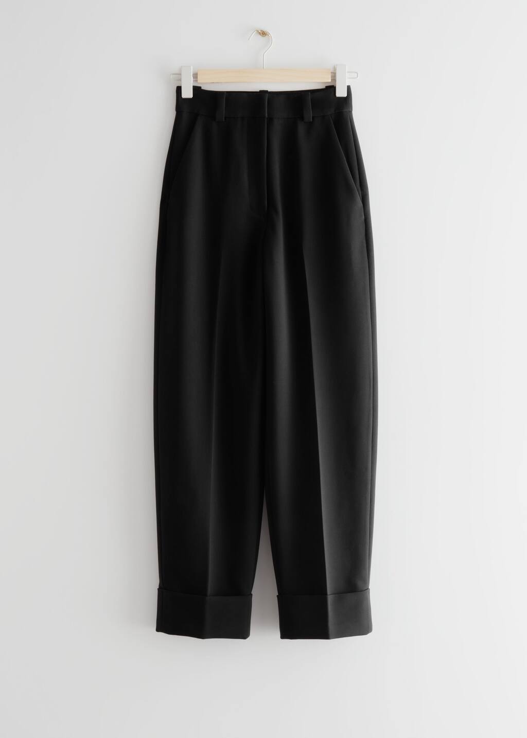 Relaxed Press Crease Trousers - Beige - Natura morta