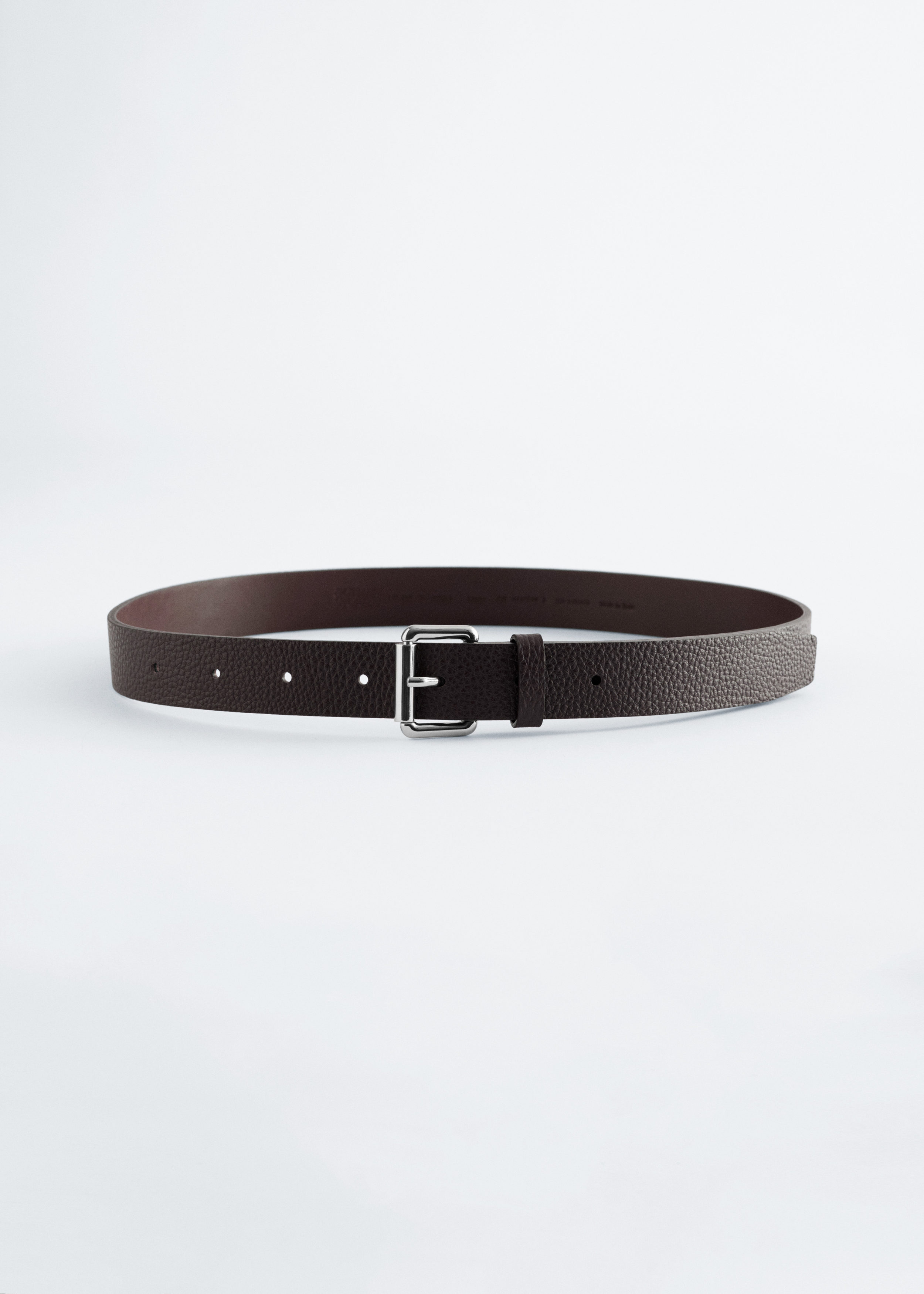 Other stories square buckle leather belt Square-Buckle Leather Belt - Brown - & Other Stories GG main image 2