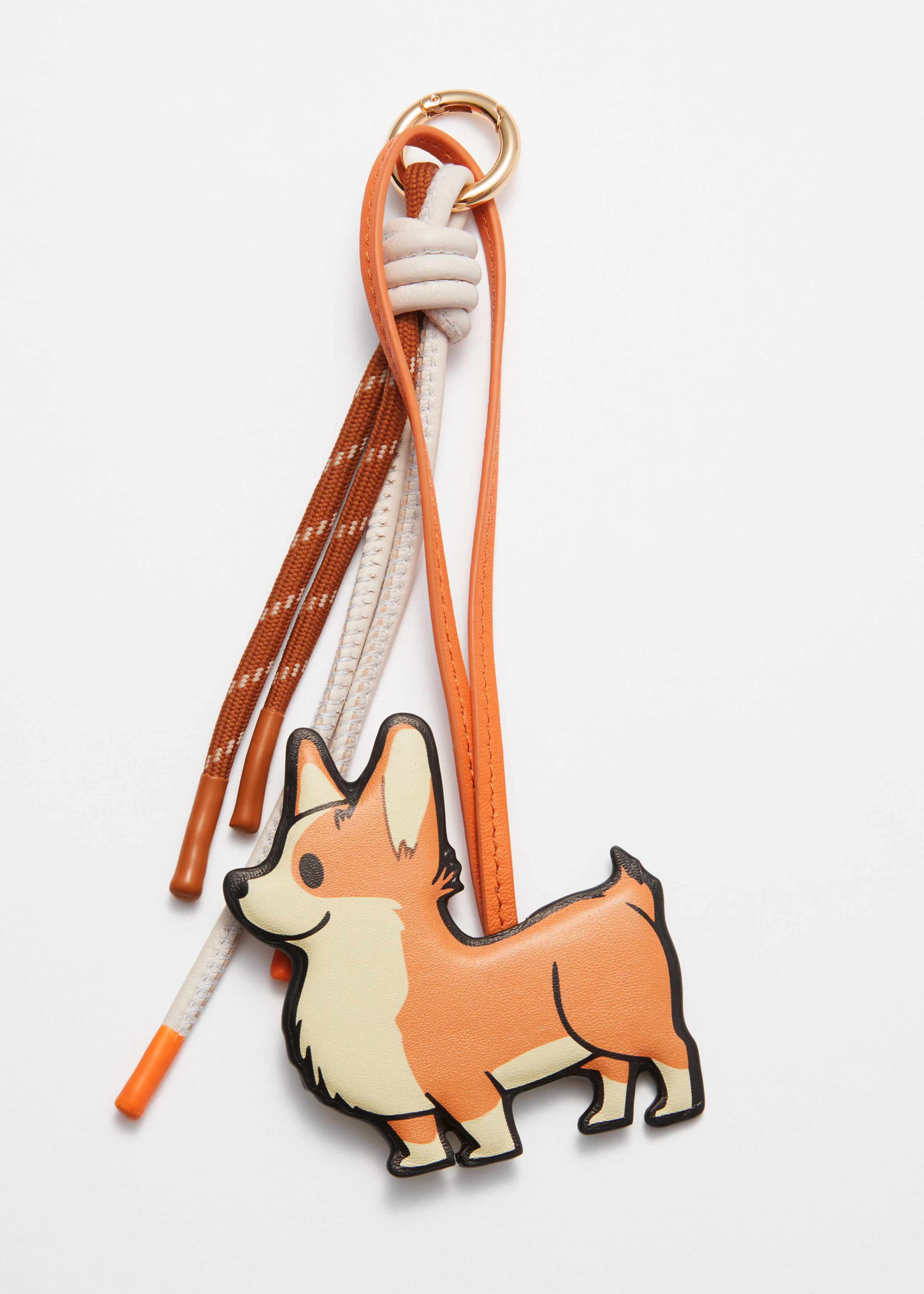 Corgi Dog-Themed Bag Charm - Brown/Orange - & Other Stories US