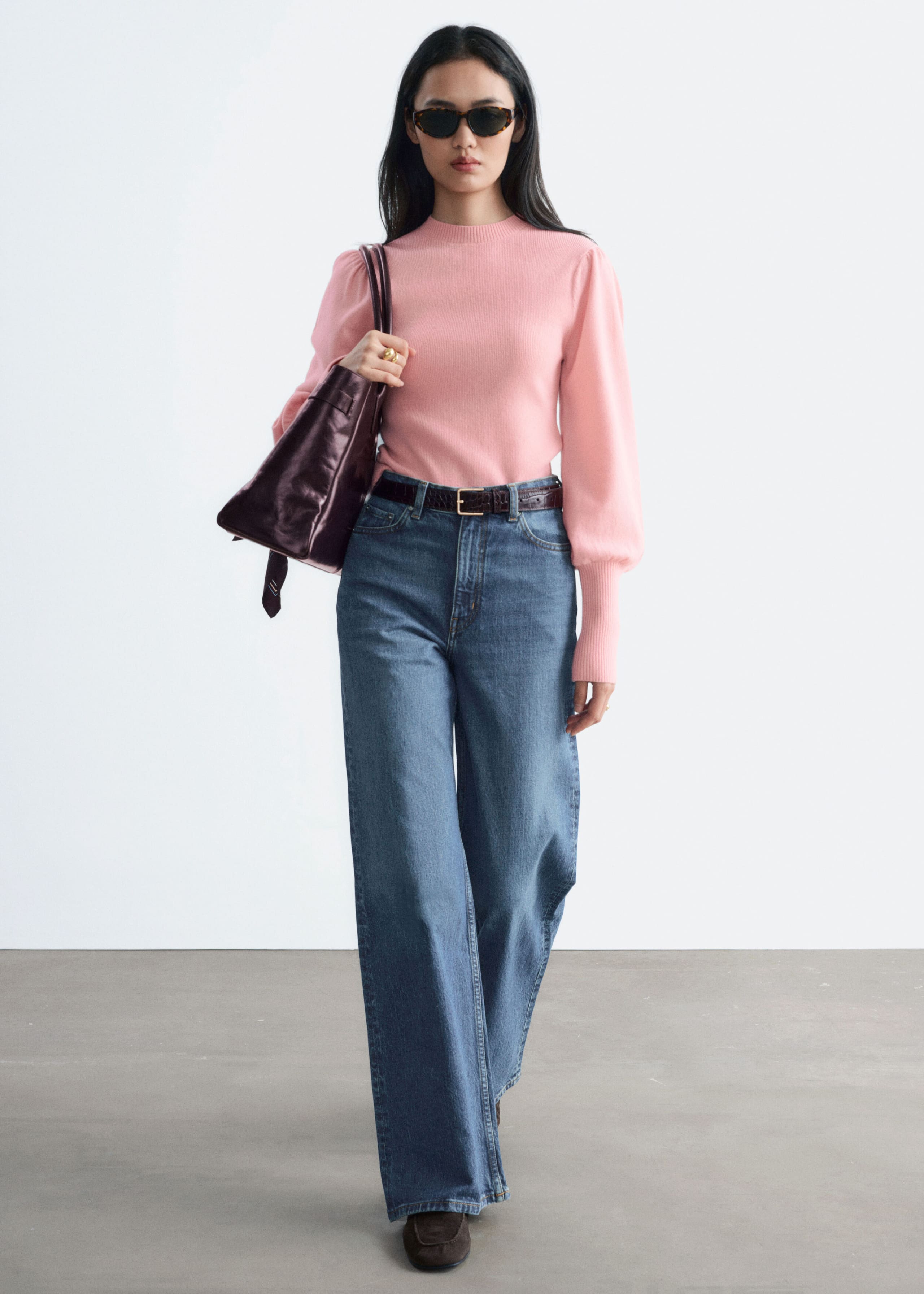 Maglia in lana - Rosa - Lookbook