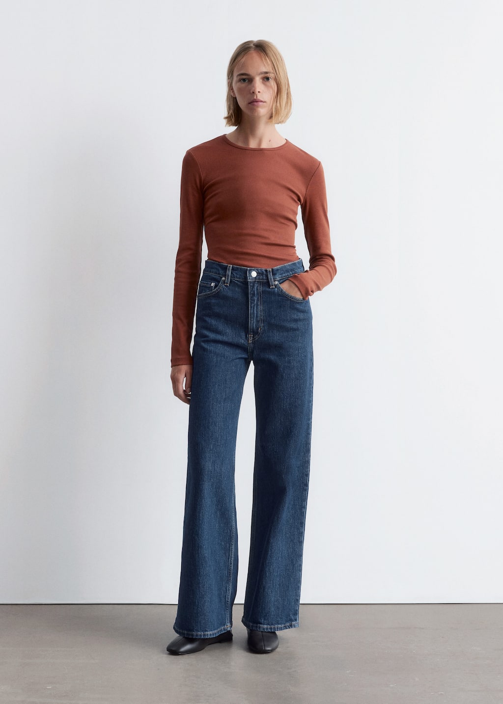 Image of Wide-Leg Jeans