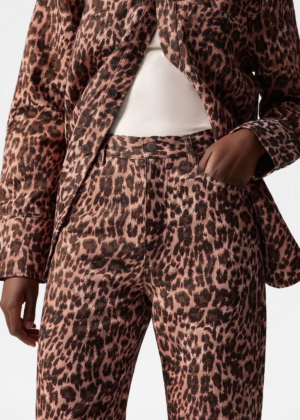 Image of Leopardmönstrad byxa