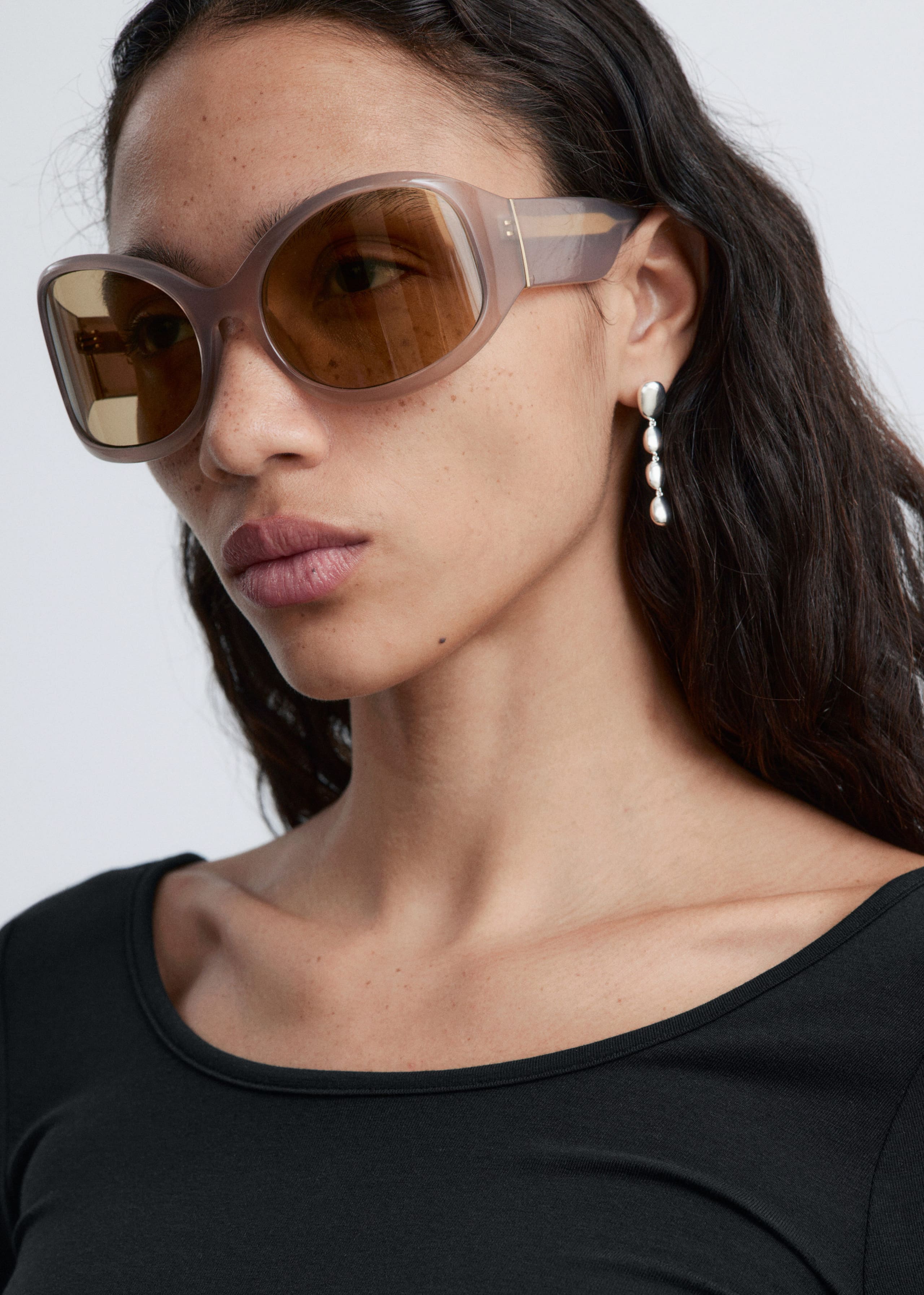 Image of Boucles d’oreilles pendentifs à perles fantaisie