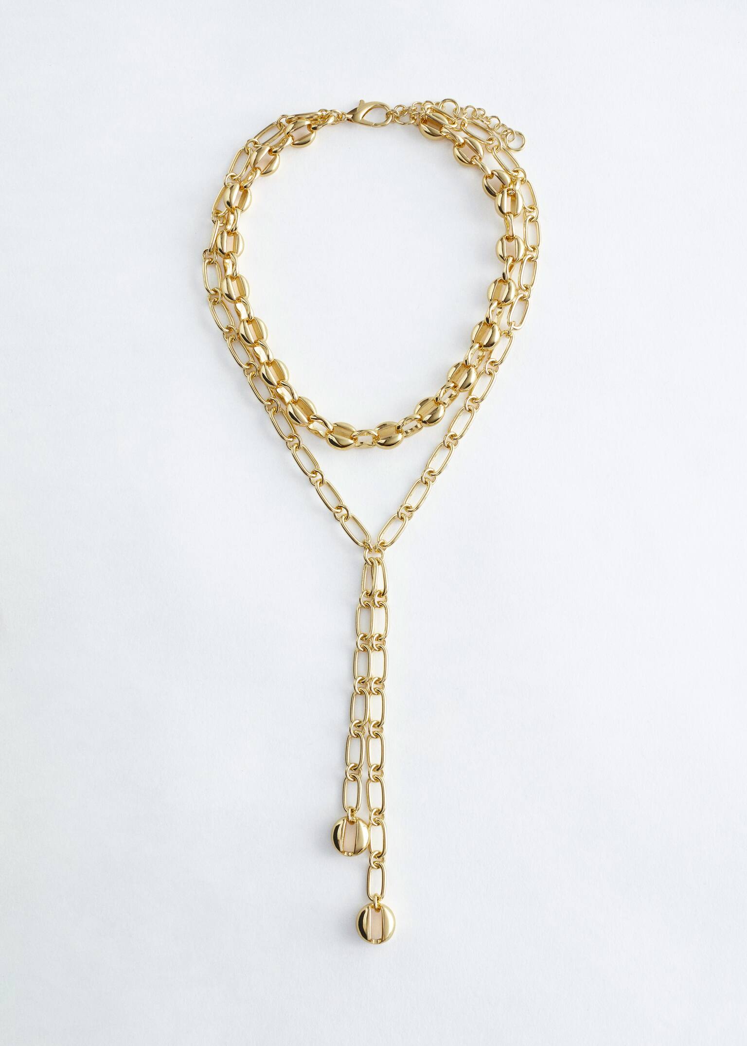 Collier audacieux à chaînes superposées - Doré - 2