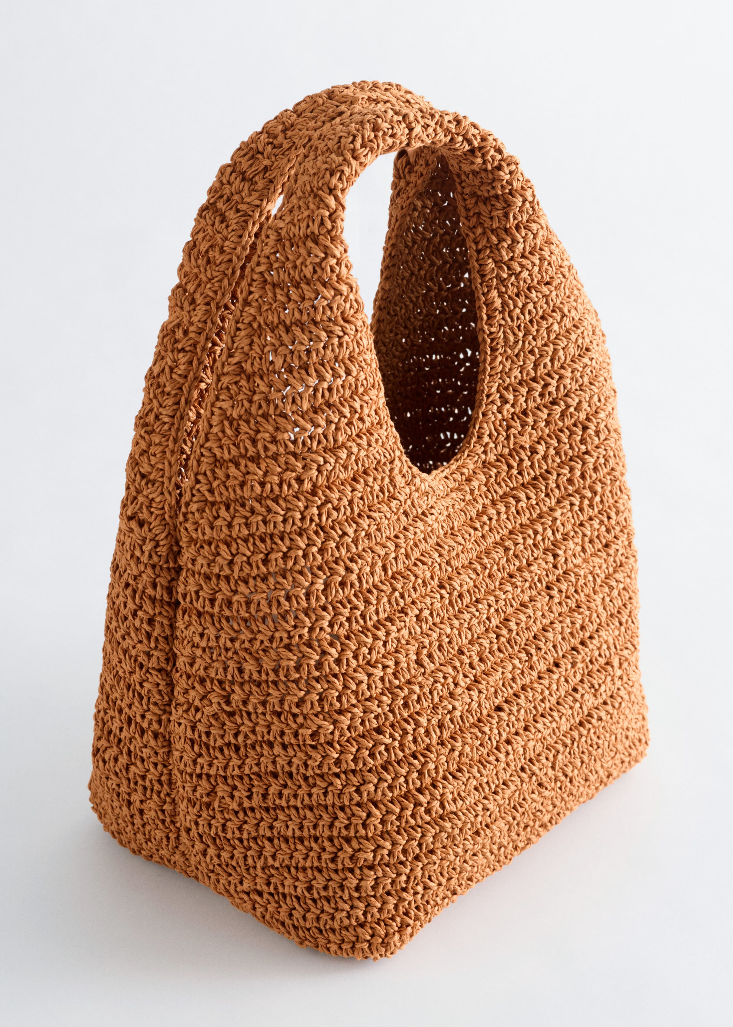 Paper Straw Mini Tote - Dark Beige - Still Life
