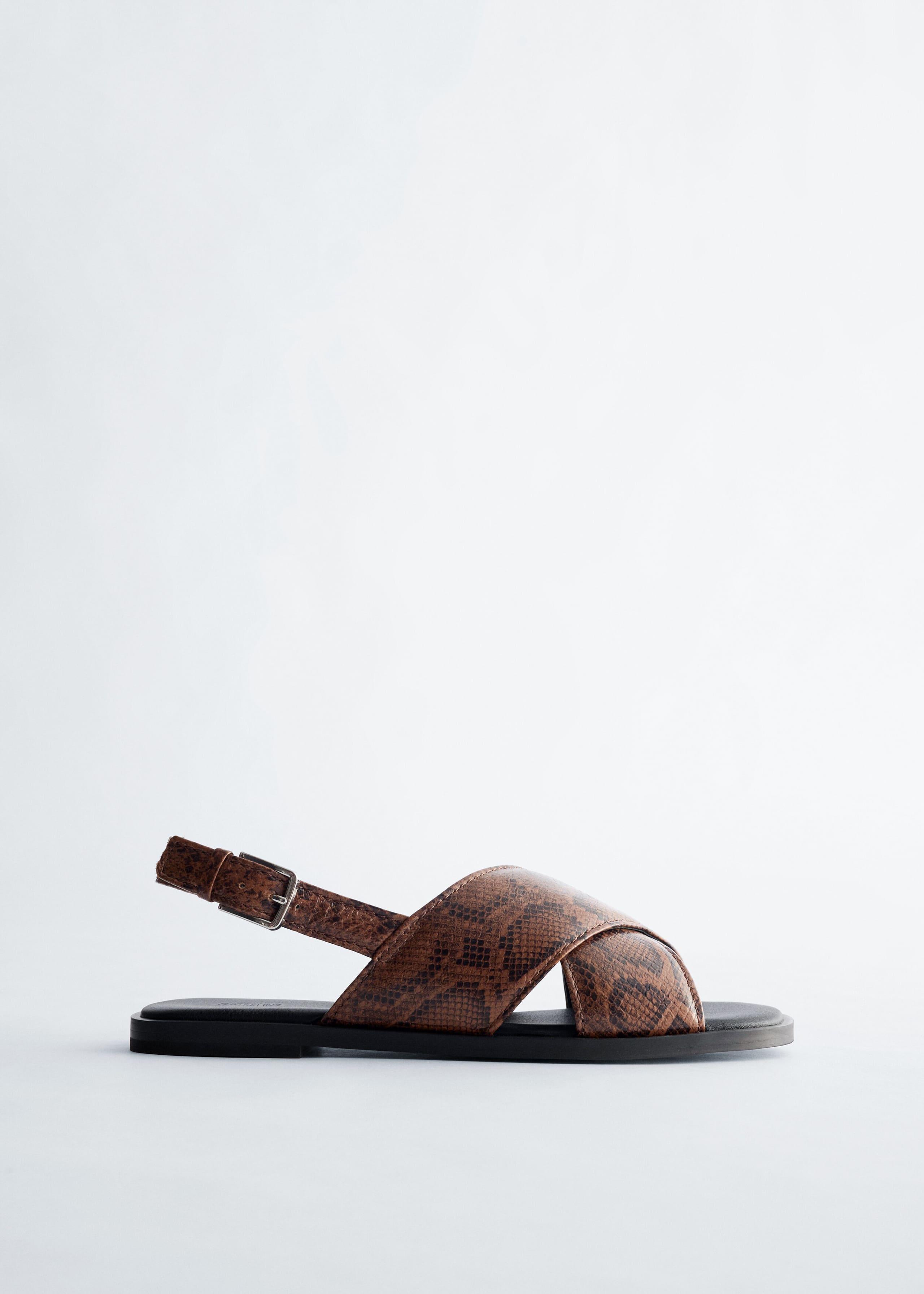 Image of Crossover-Sandalen aus Leder