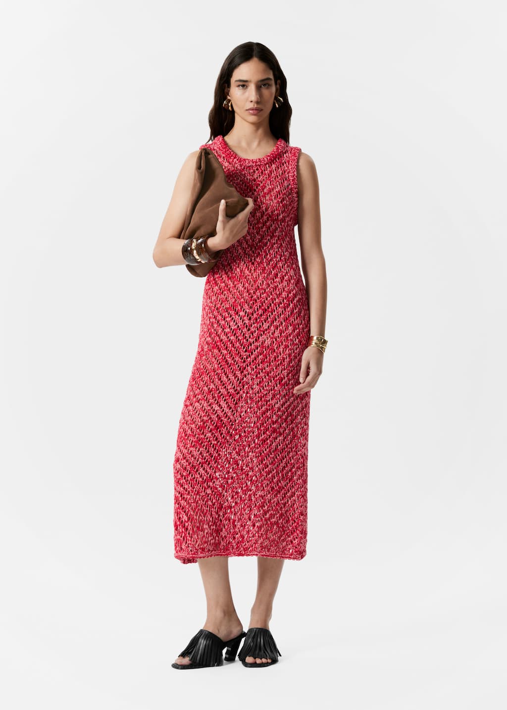 Image of Knitted Midi Dress